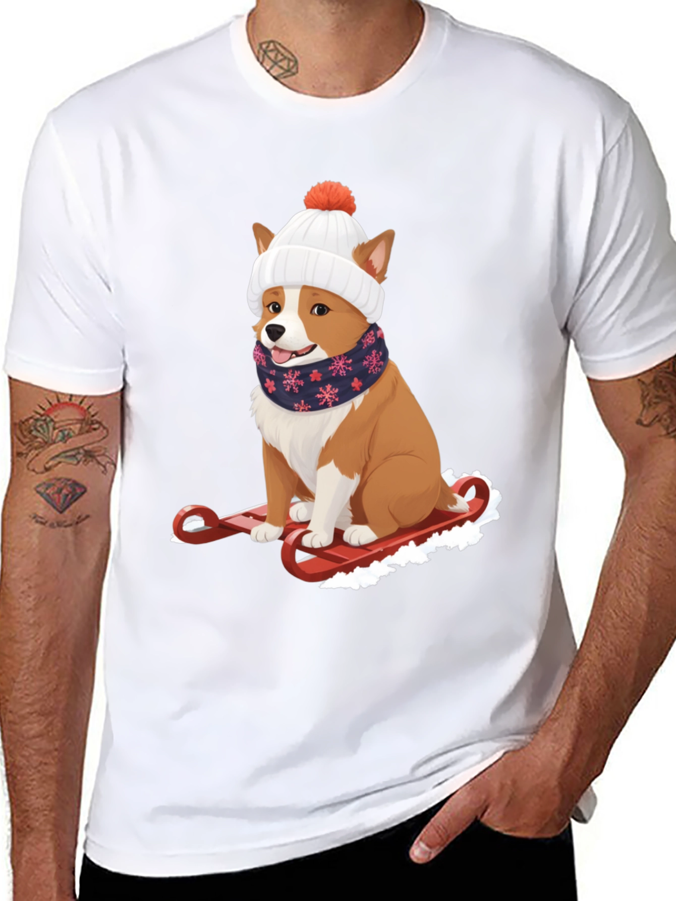 Dog Sledding Winter T-Shirt