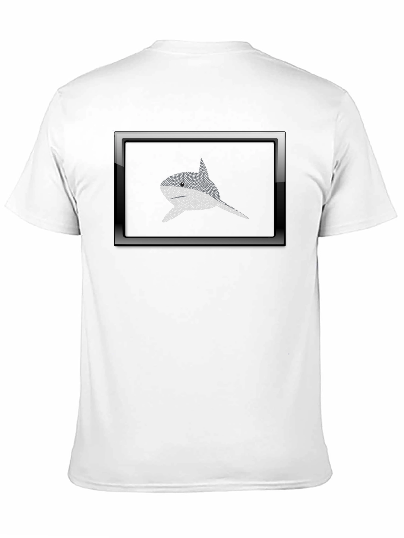 Black T-Shirt with Shark Graphic
