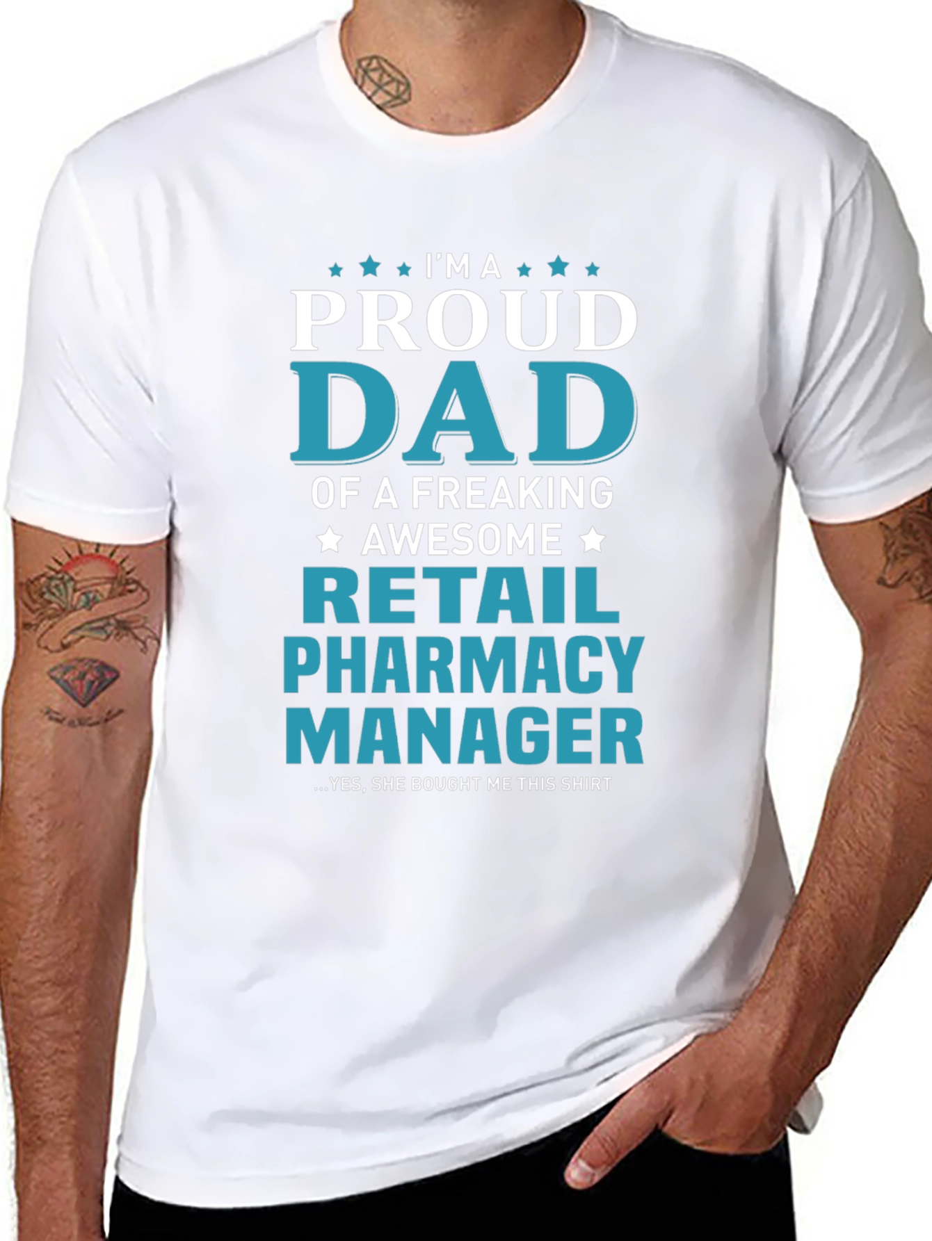 Proud Dad Retail Pharmacy Manager T-Shirt