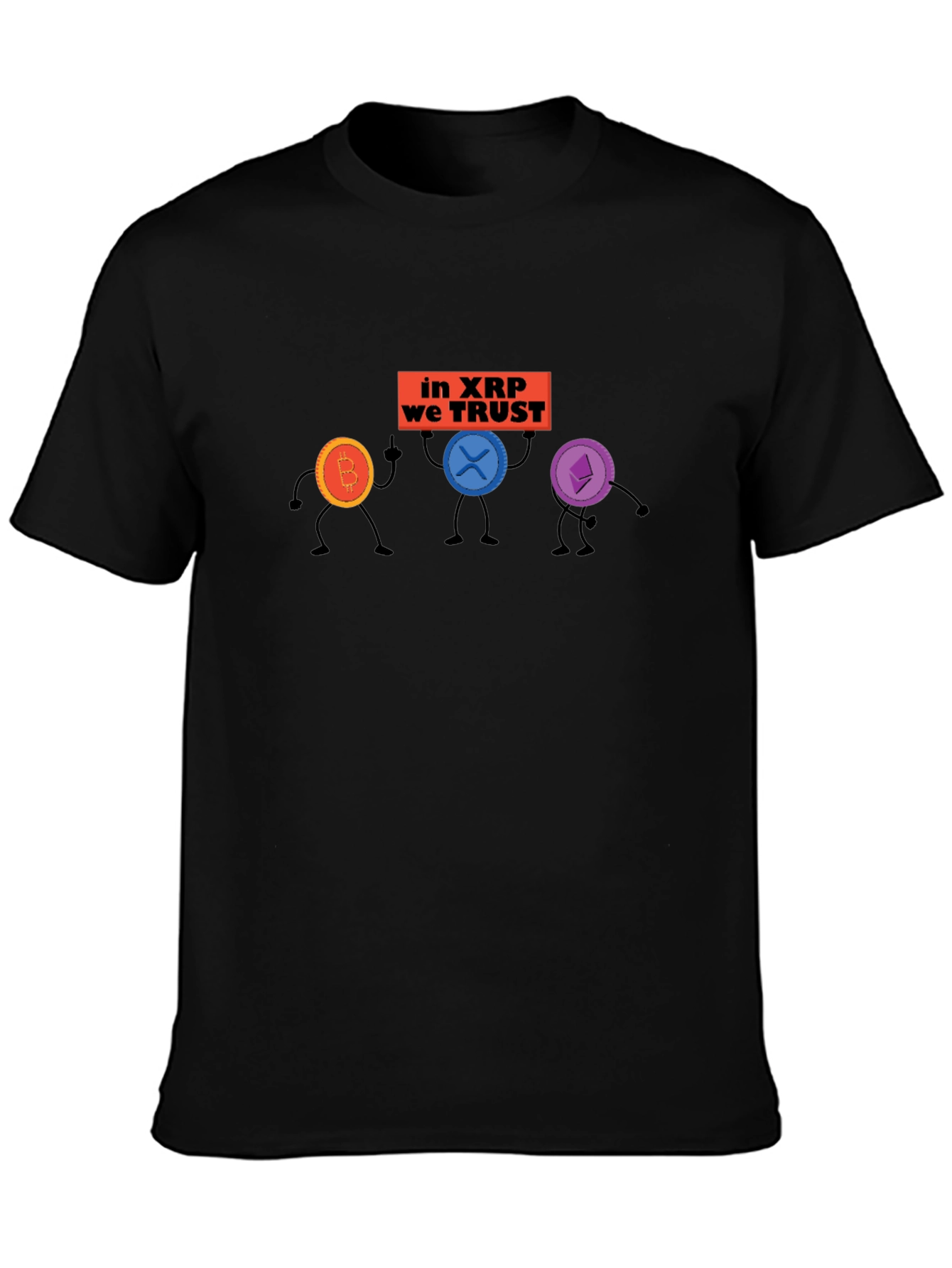 XRP Trust Crypto Tee - Bitcoin Ethereum XRP