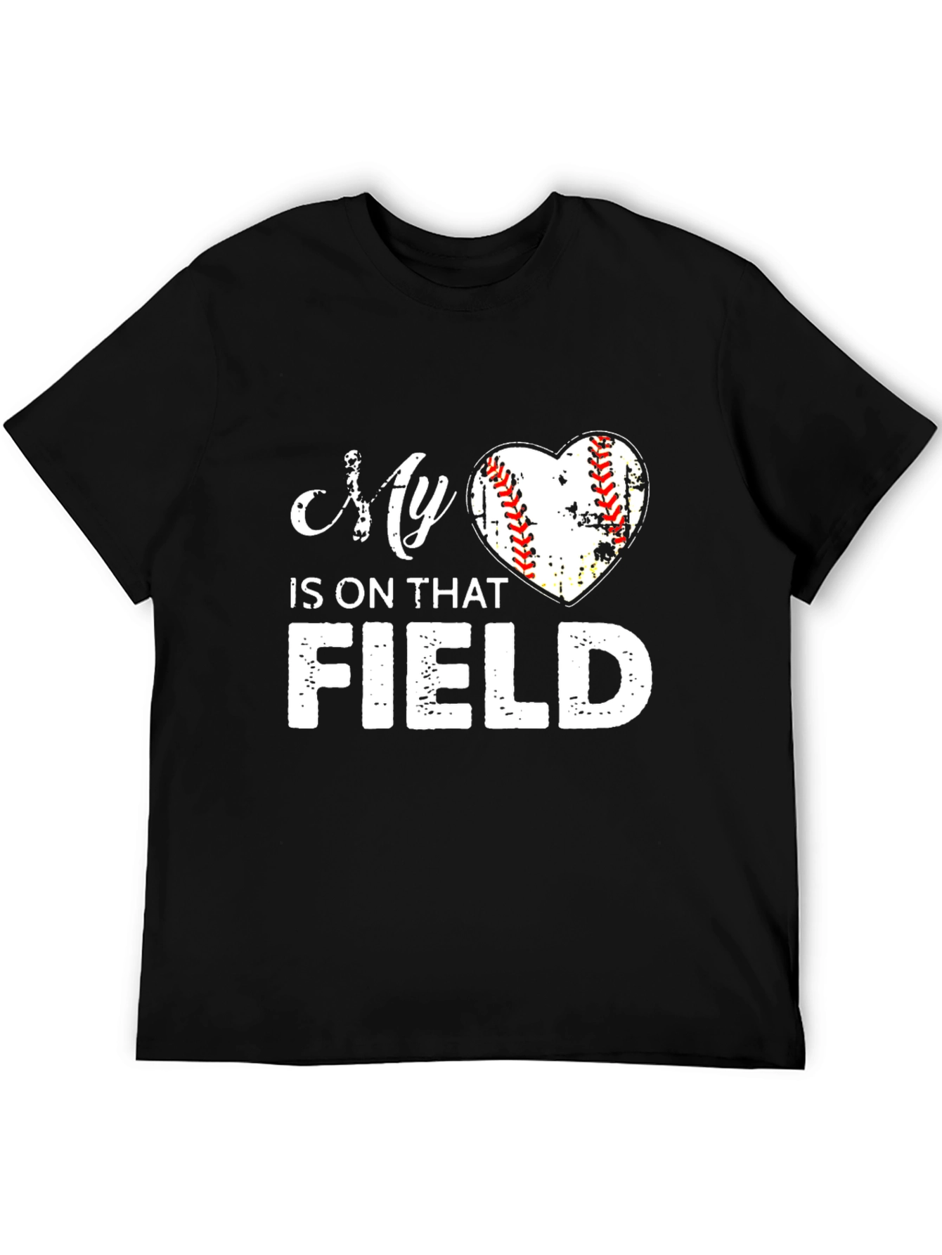 My Heart is on That Field Baseball T-Shirt