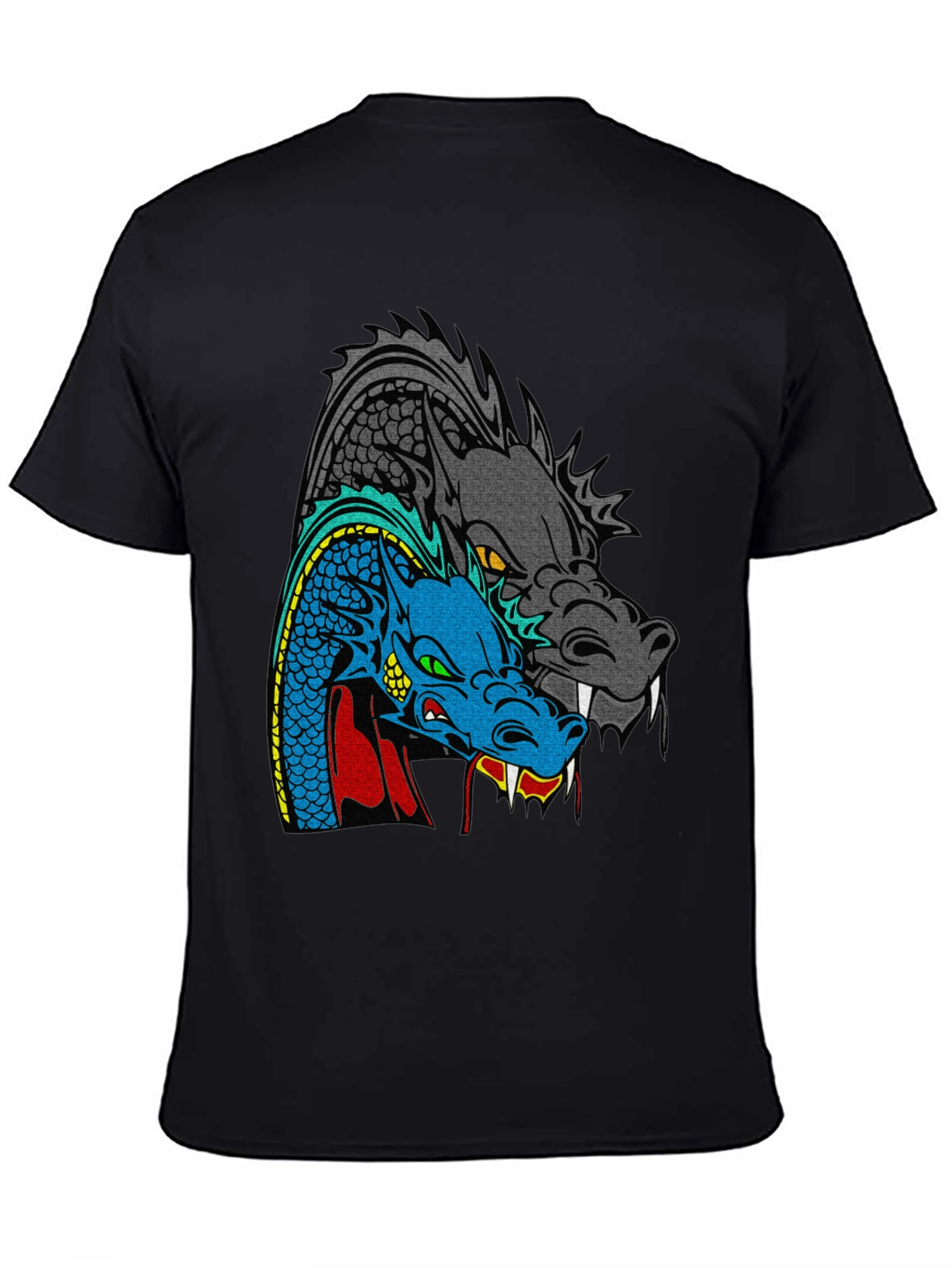Dragon Graphic T-Shirt - Two Headed Beast Design