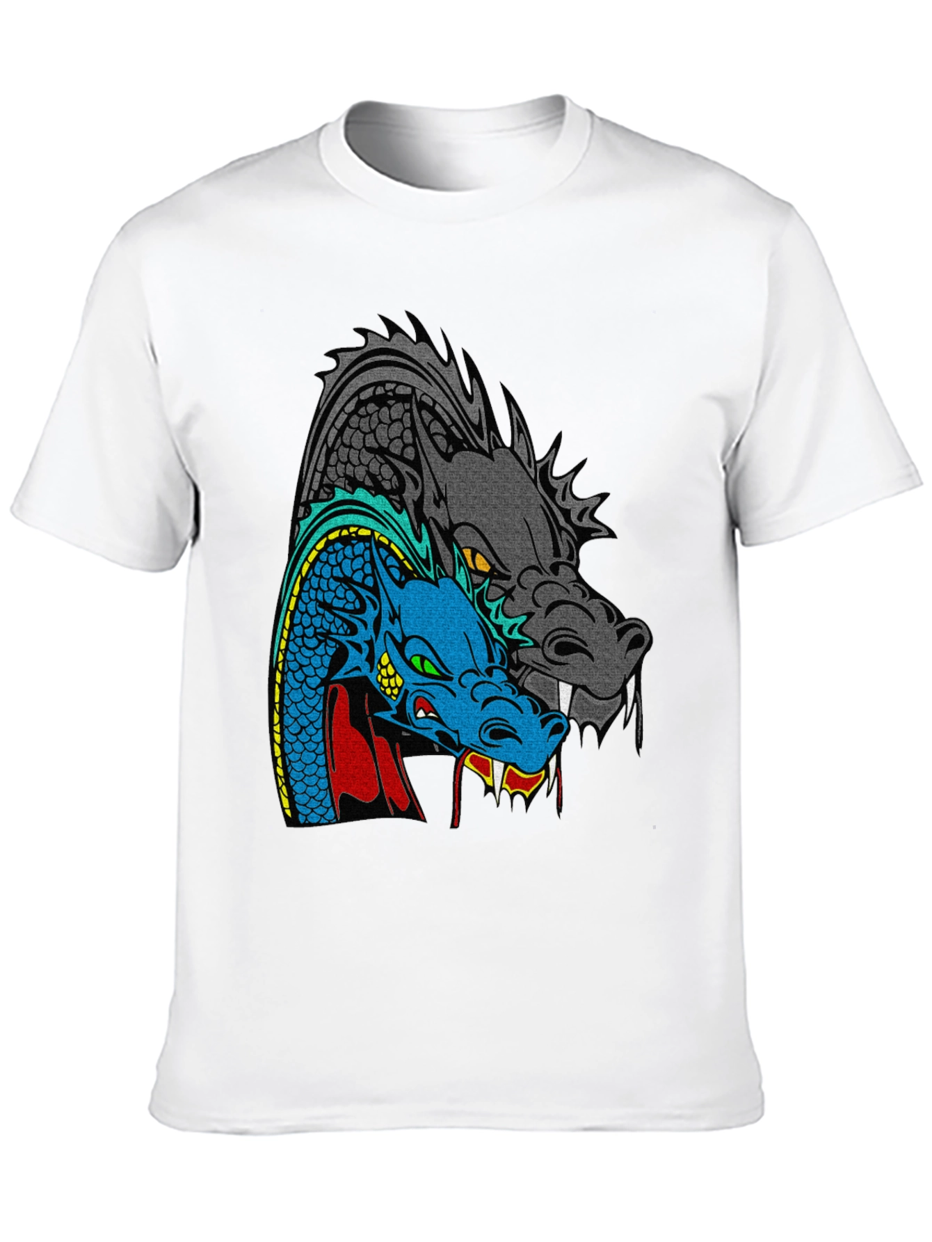 Dragon Graphic T-Shirt - Two Headed Beast Design