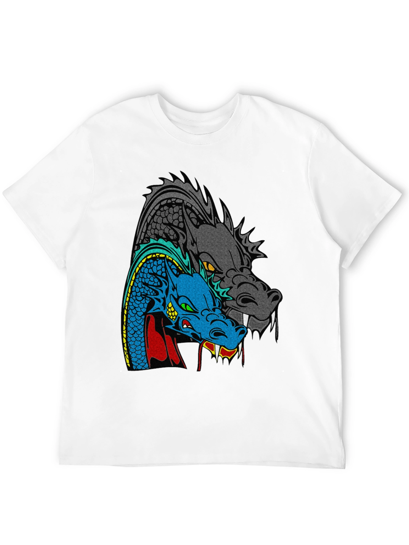 Dragon Graphic T-Shirt - Two Headed Beast Design