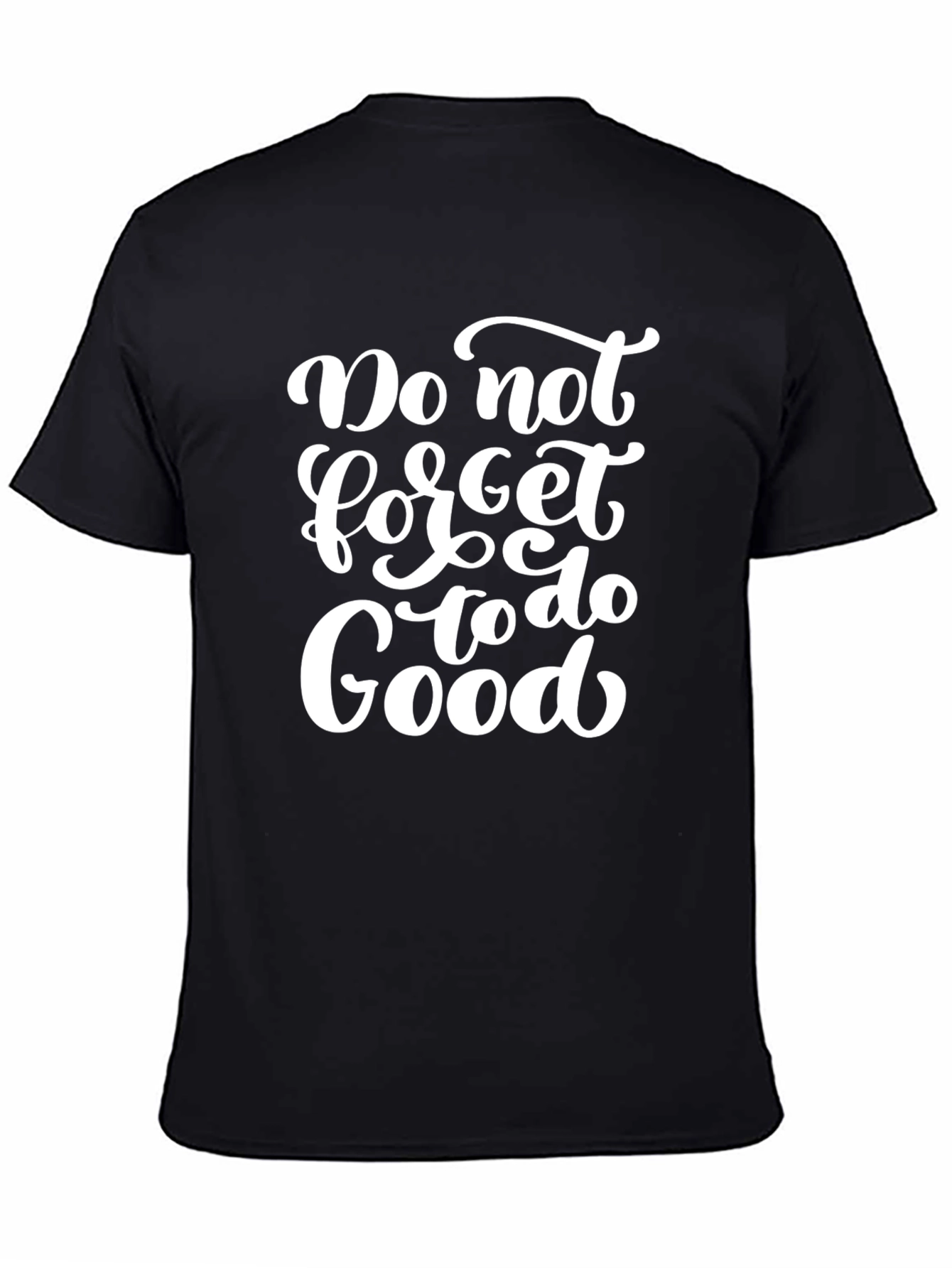 Do Good Black Graphic Tee for Men