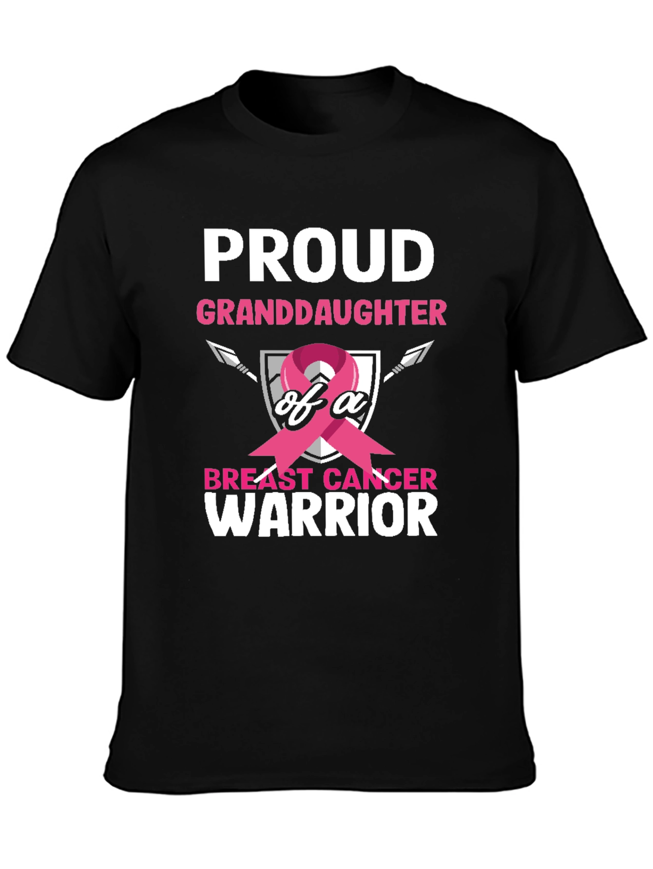 Proud Granddaughter Breast Cancer Warrior T-Shirt