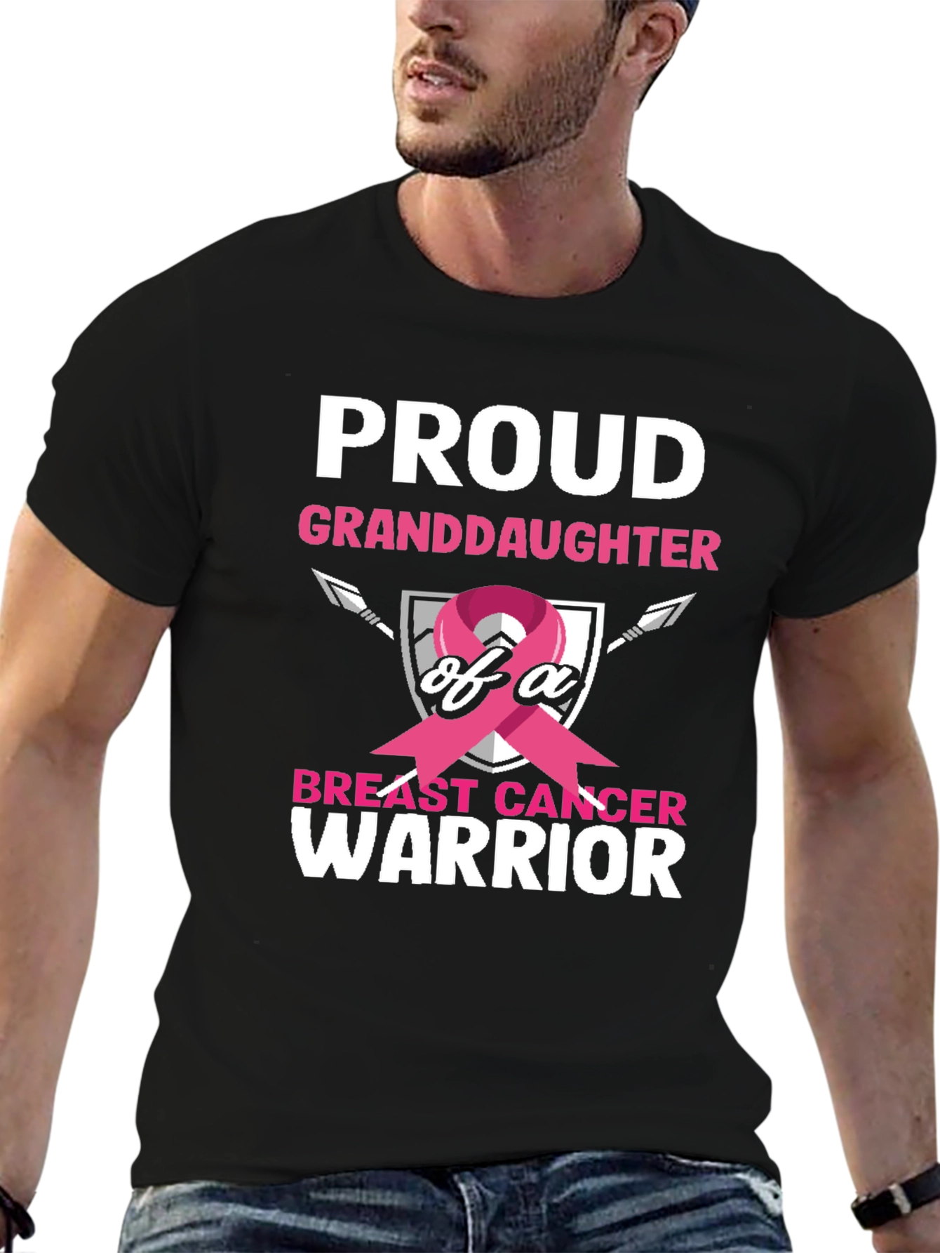 Proud Granddaughter Breast Cancer Warrior T-Shirt