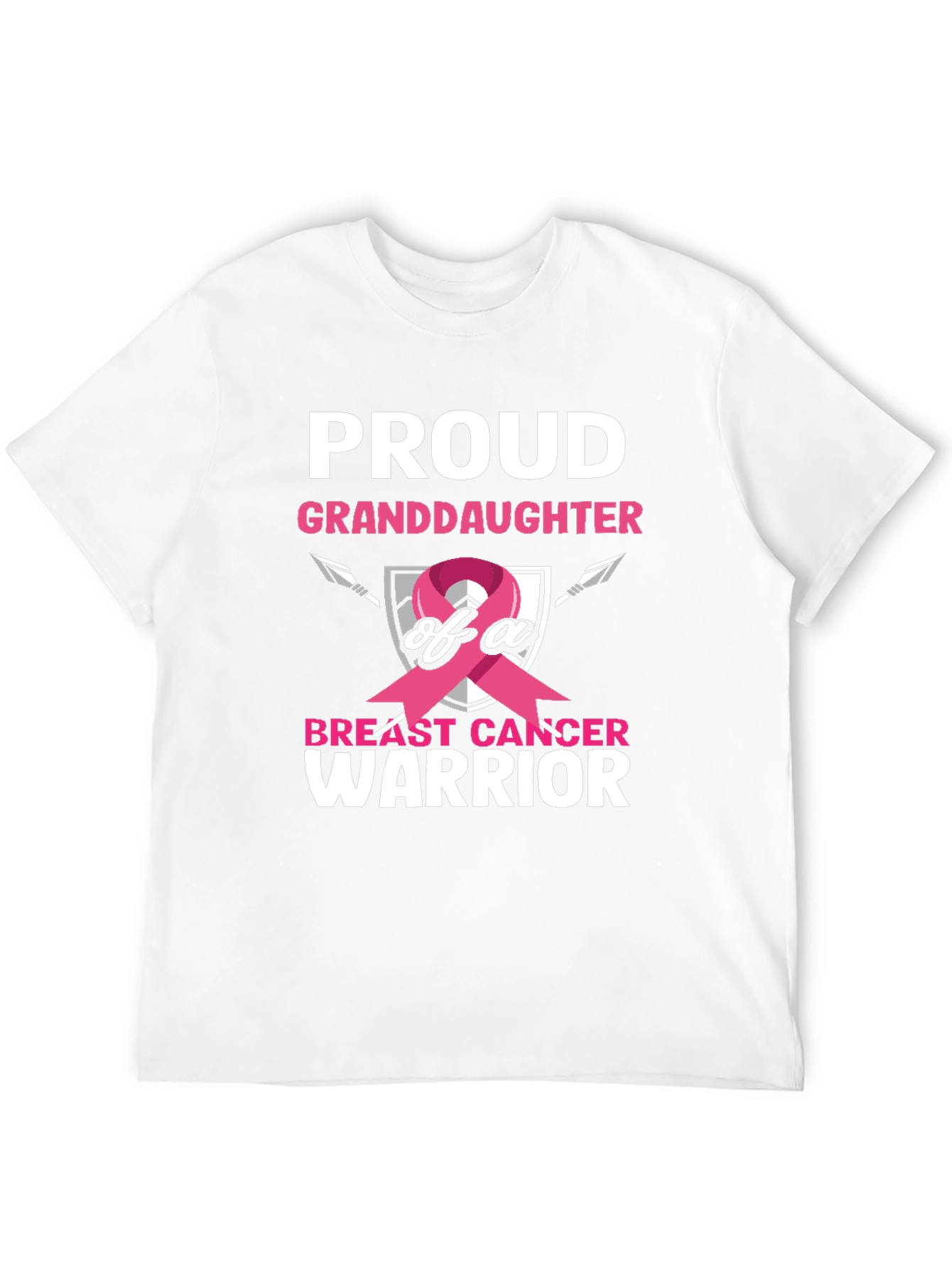 Proud Granddaughter Breast Cancer Warrior T-Shirt
