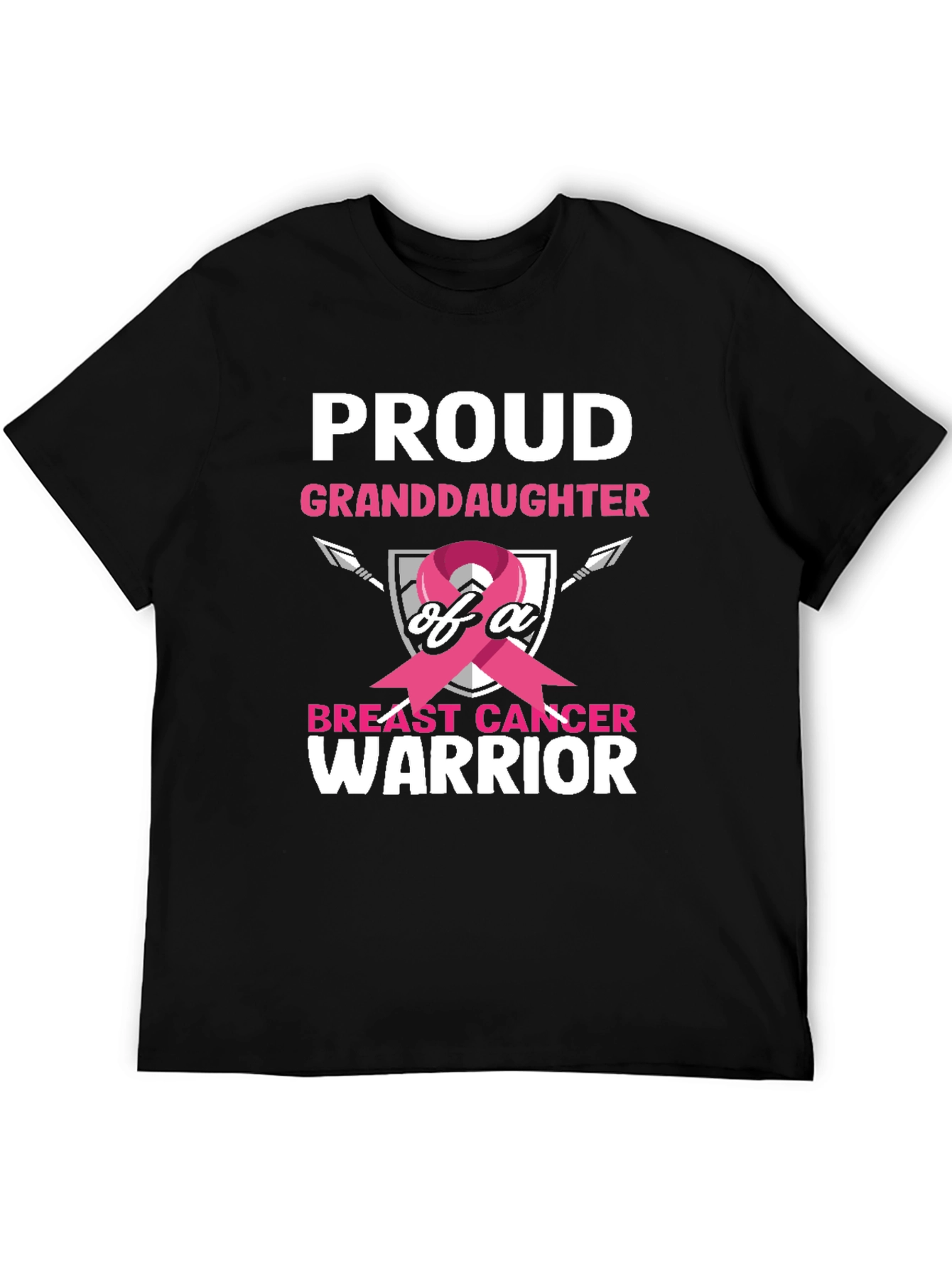 Proud Granddaughter Breast Cancer Warrior T-Shirt