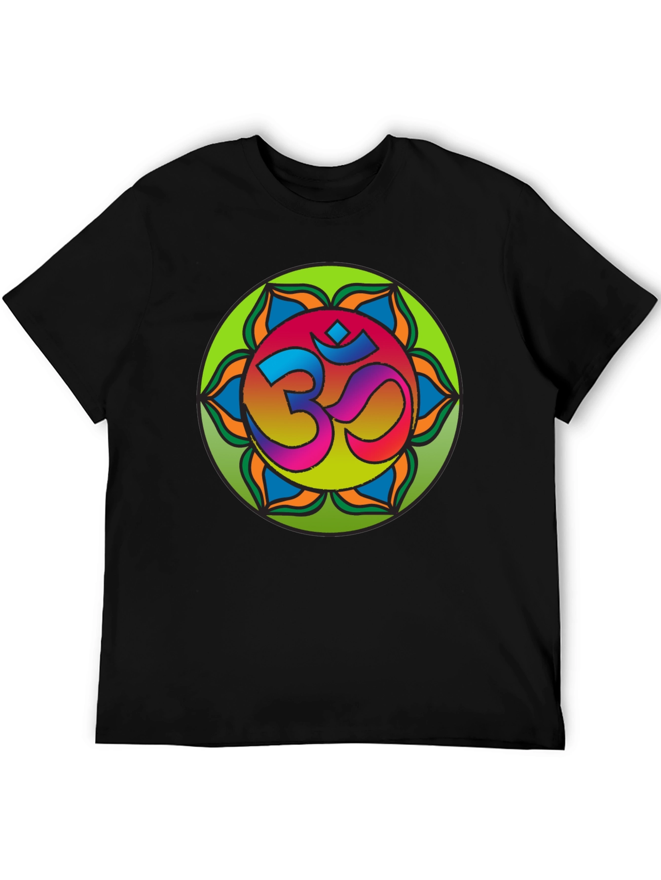 Om Mandala T-Shirt - Vibrant Spiritual Design