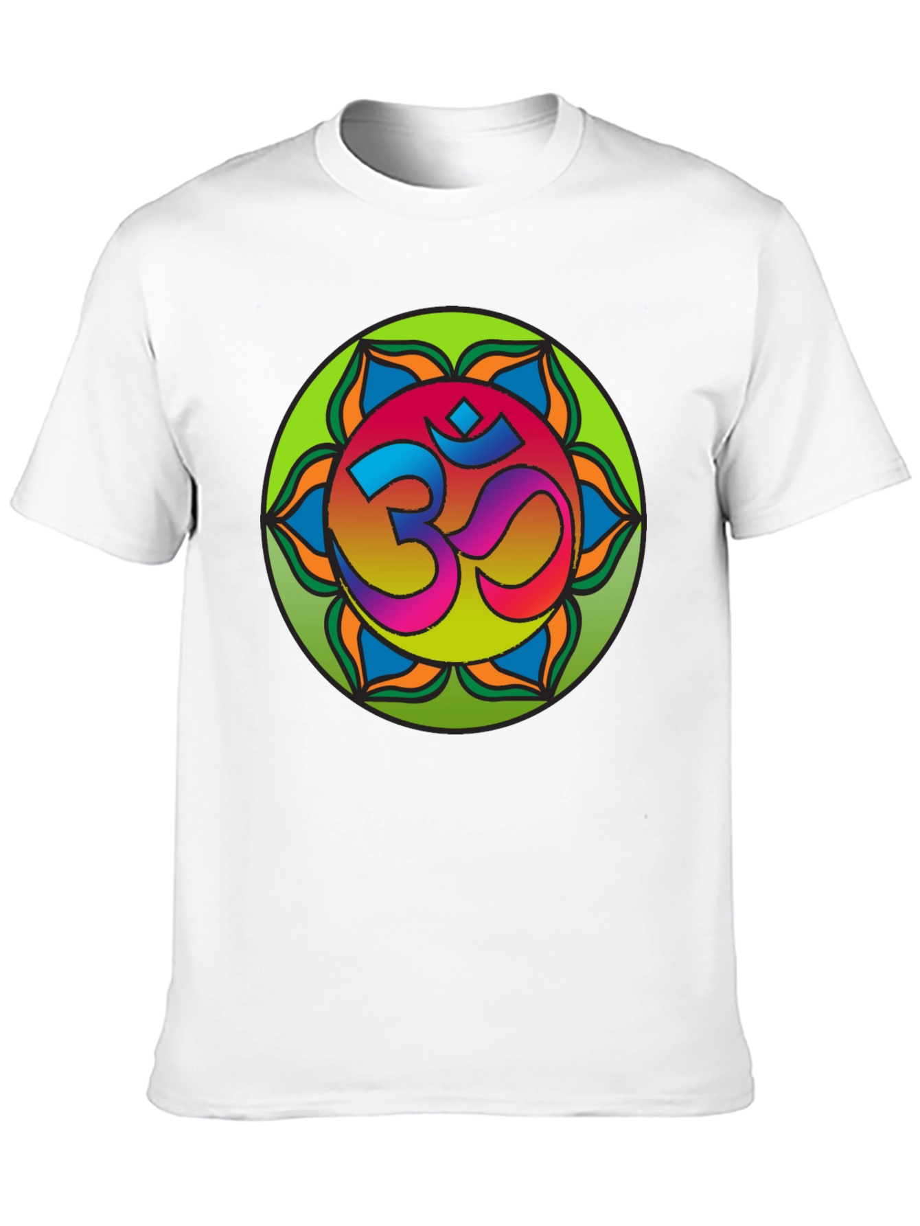 Om Mandala T-Shirt - Vibrant Spiritual Design