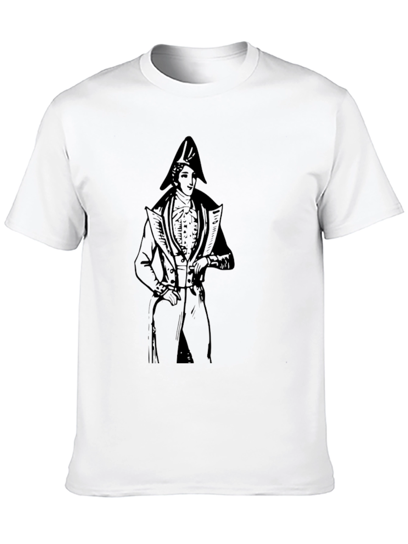 Napoleon Graphic Print Tee - Classic Black Cotton T-Shirt