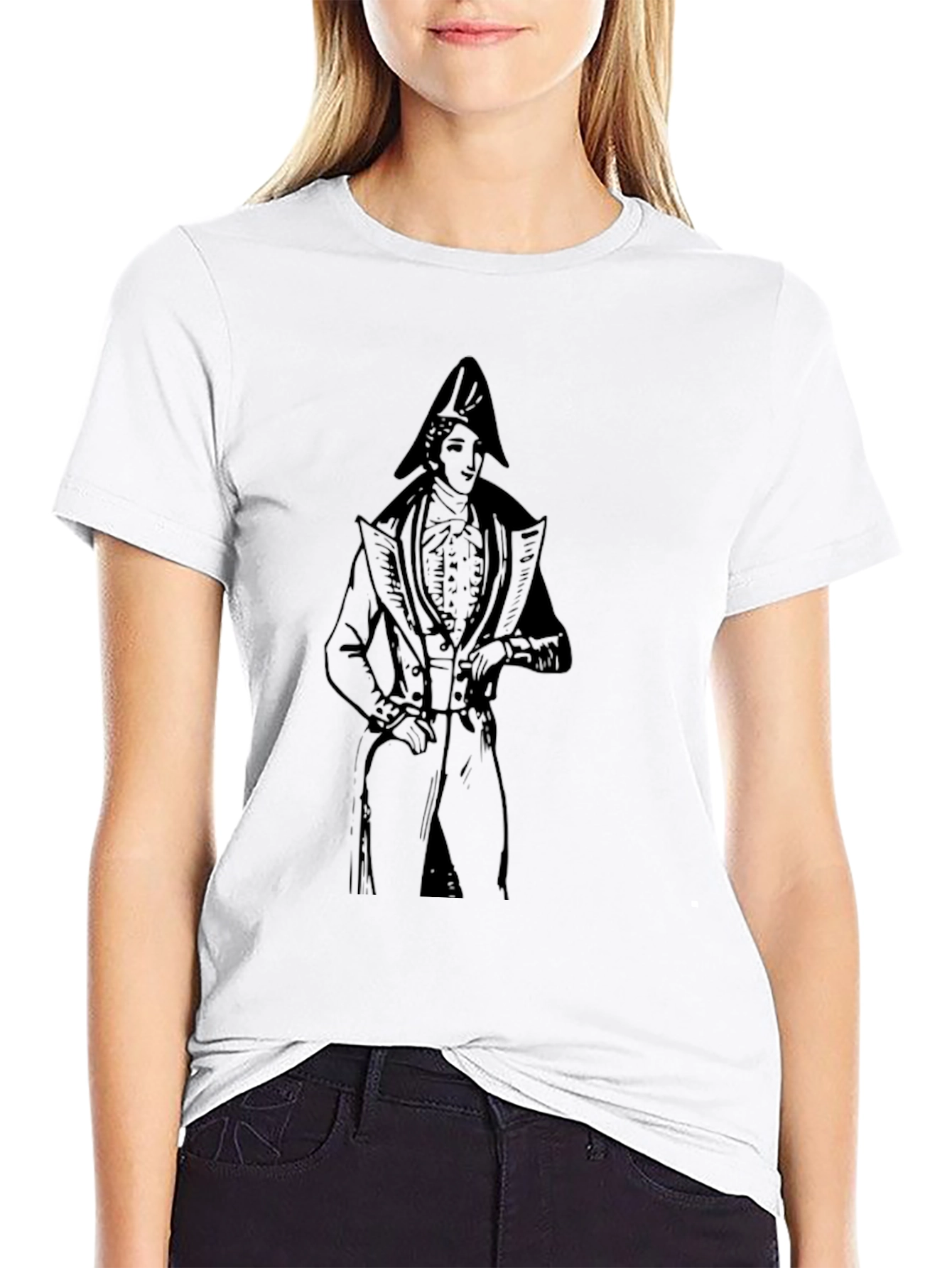 Napoleon Graphic Print Tee - Classic Black Cotton T-Shirt