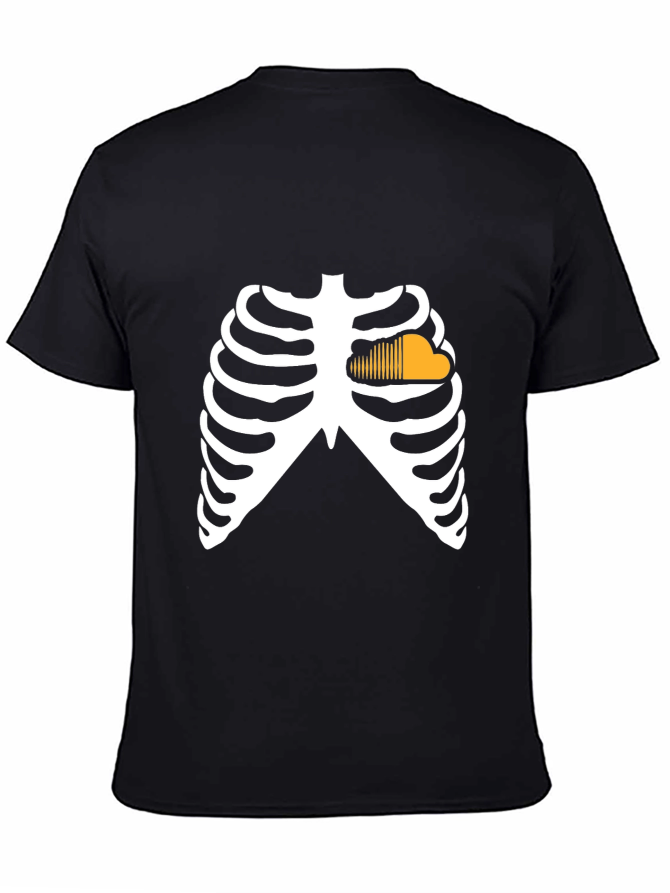 Funny Skeleton Ribcage SoundCloud Halloween T-Shirt