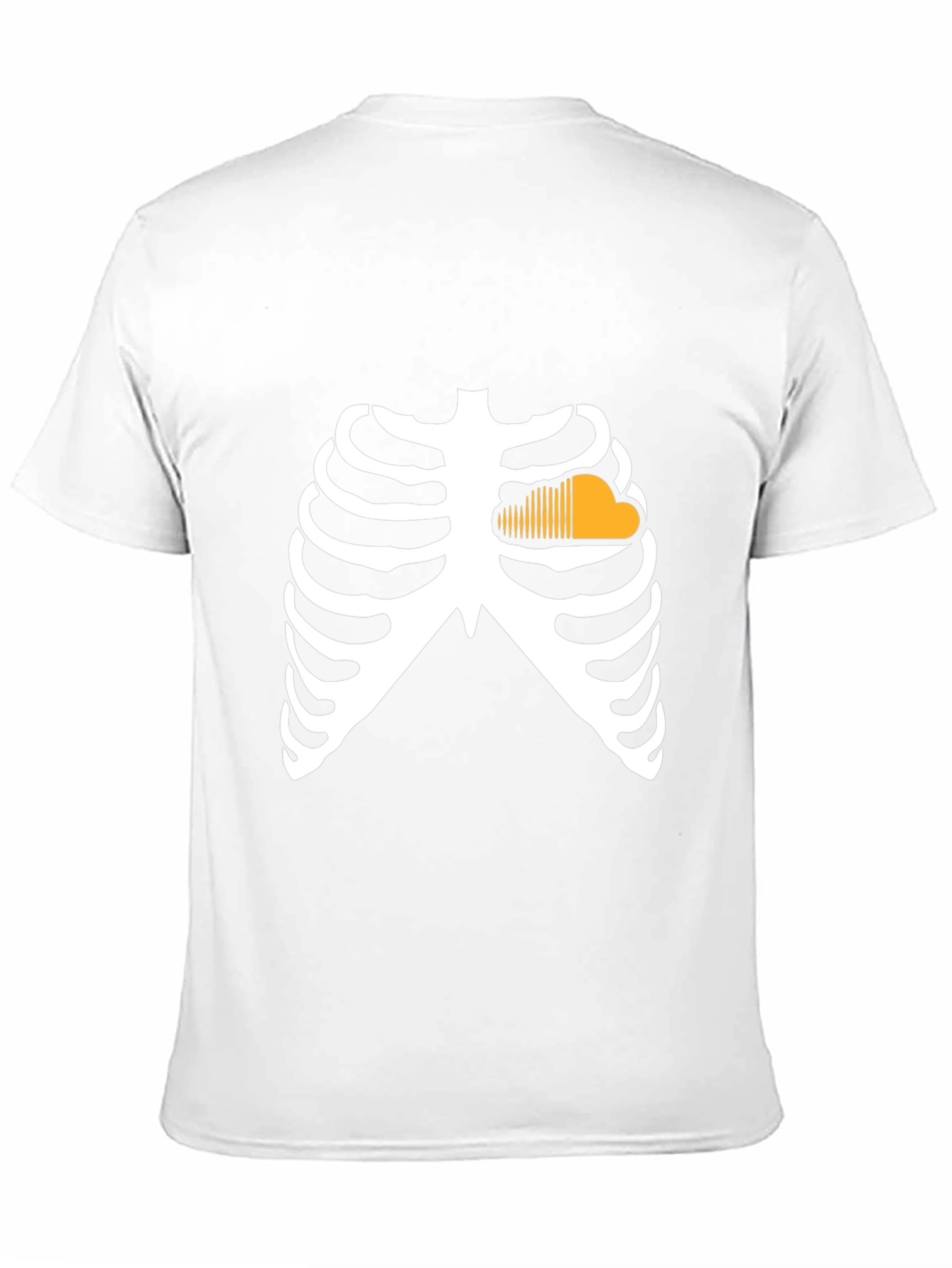 Funny Skeleton Ribcage SoundCloud Halloween T-Shirt