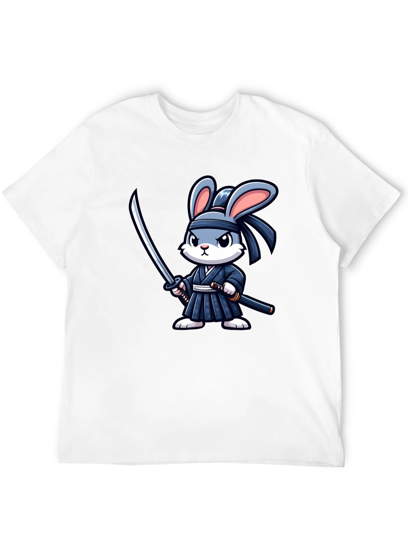 Ninja Rabbit Graphic Tee - Black