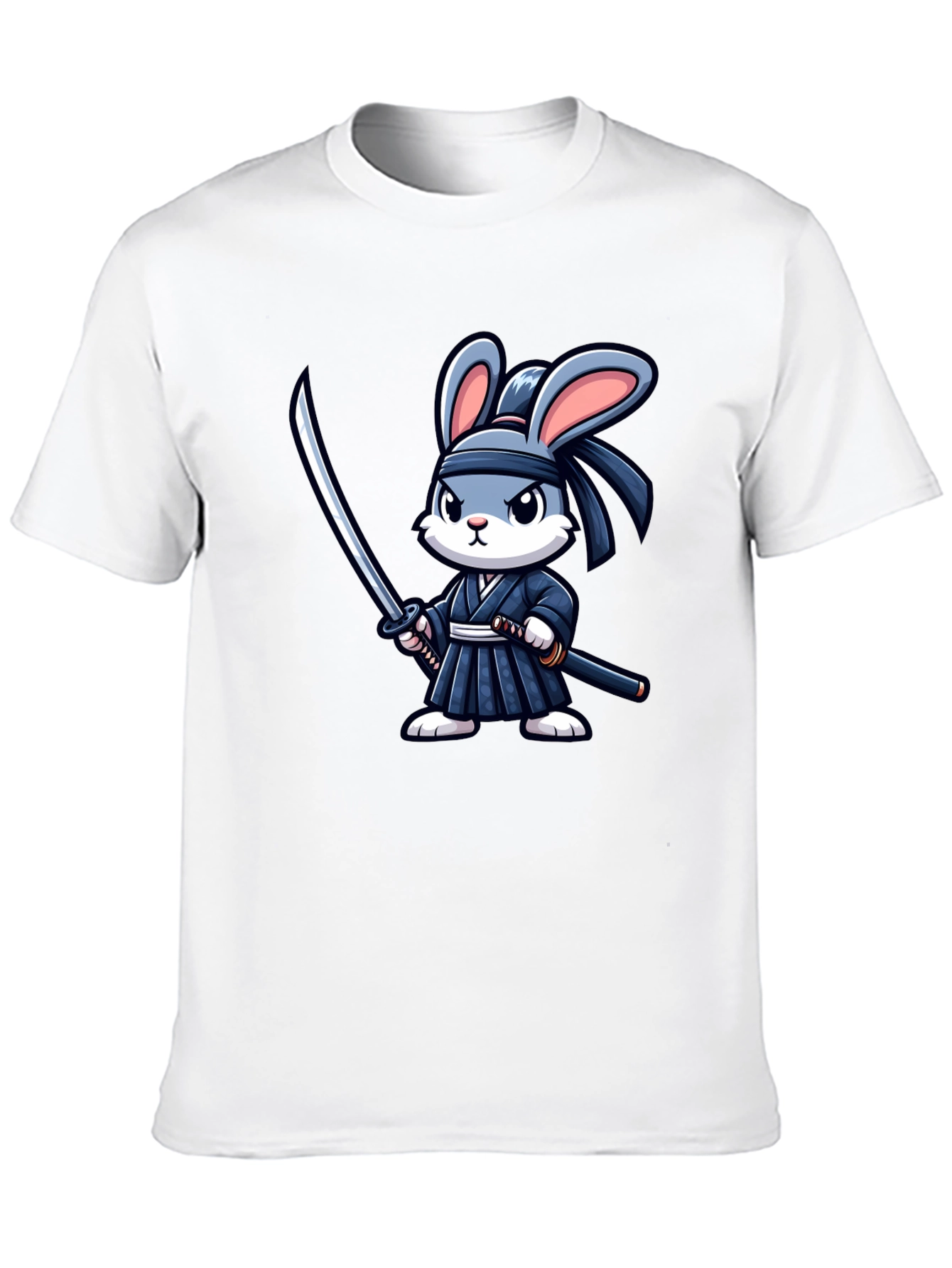 Ninja Rabbit Graphic Tee - Black