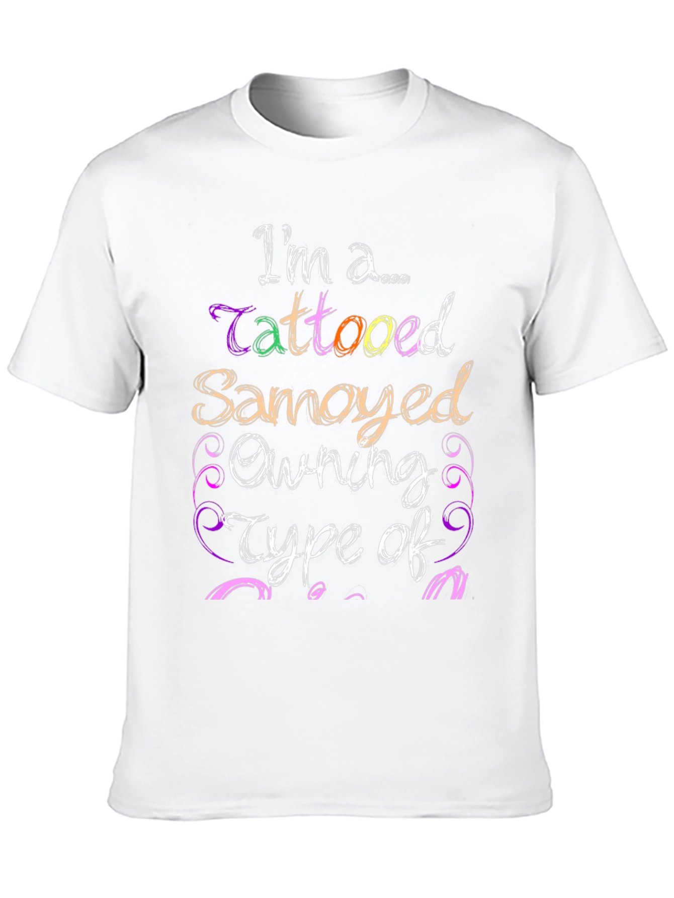 Tattooed Samoyed Owner Graphic T-Shirt