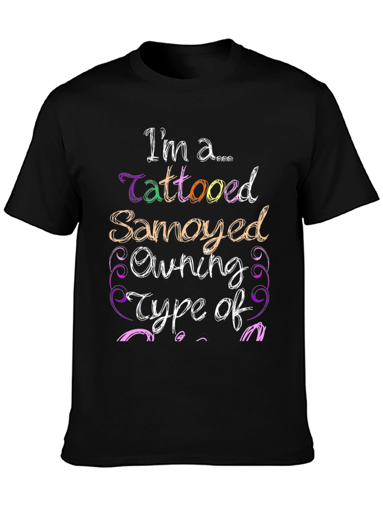 Tattooed Samoyed Owner Graphic T-Shirt