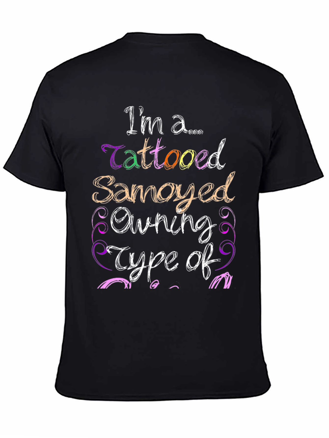 Tattooed Samoyed Owner Graphic T-Shirt
