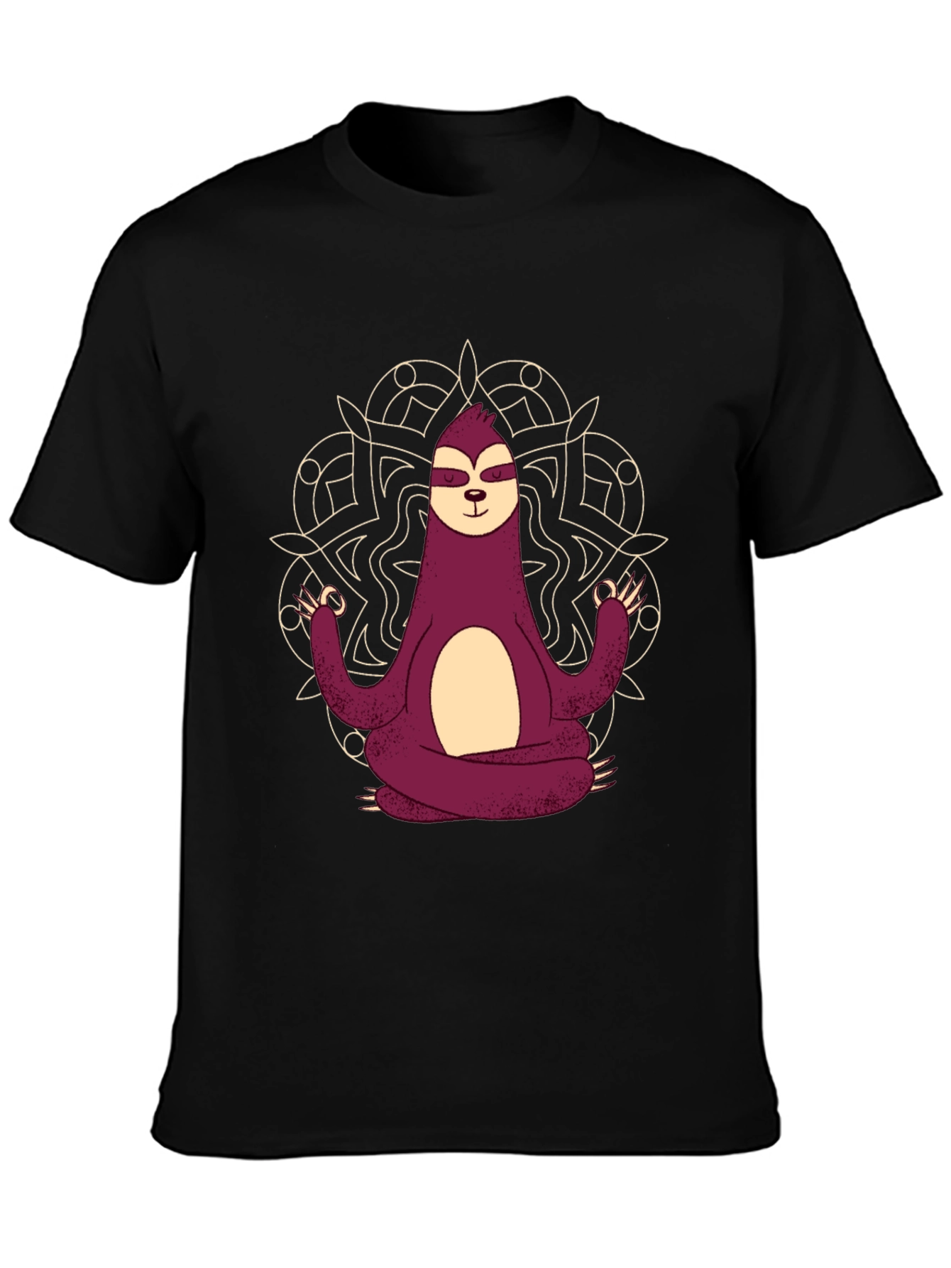 Meditating Sloth Graphic Tee - Relaxed Fit