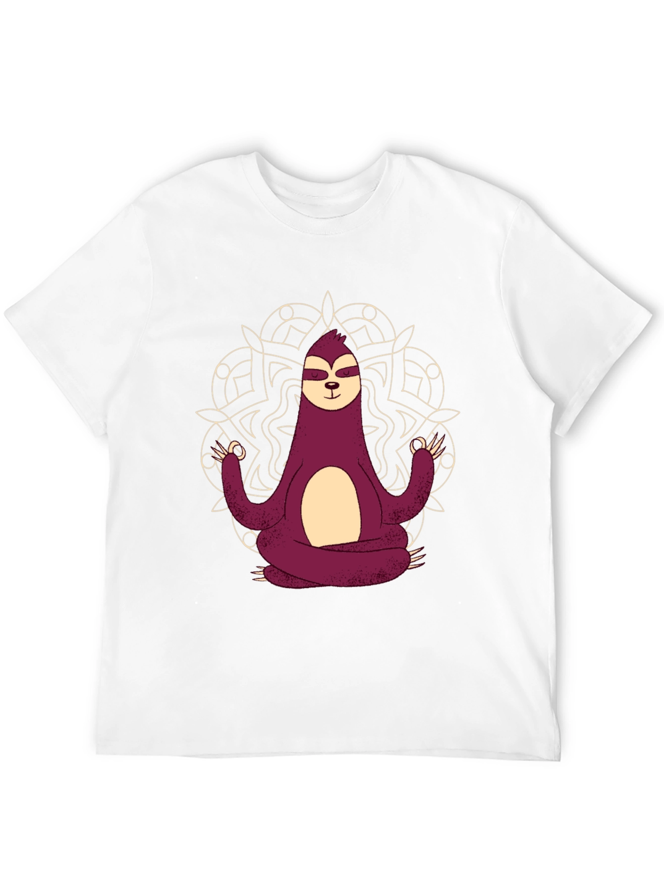 Meditating Sloth Graphic Tee - Relaxed Fit