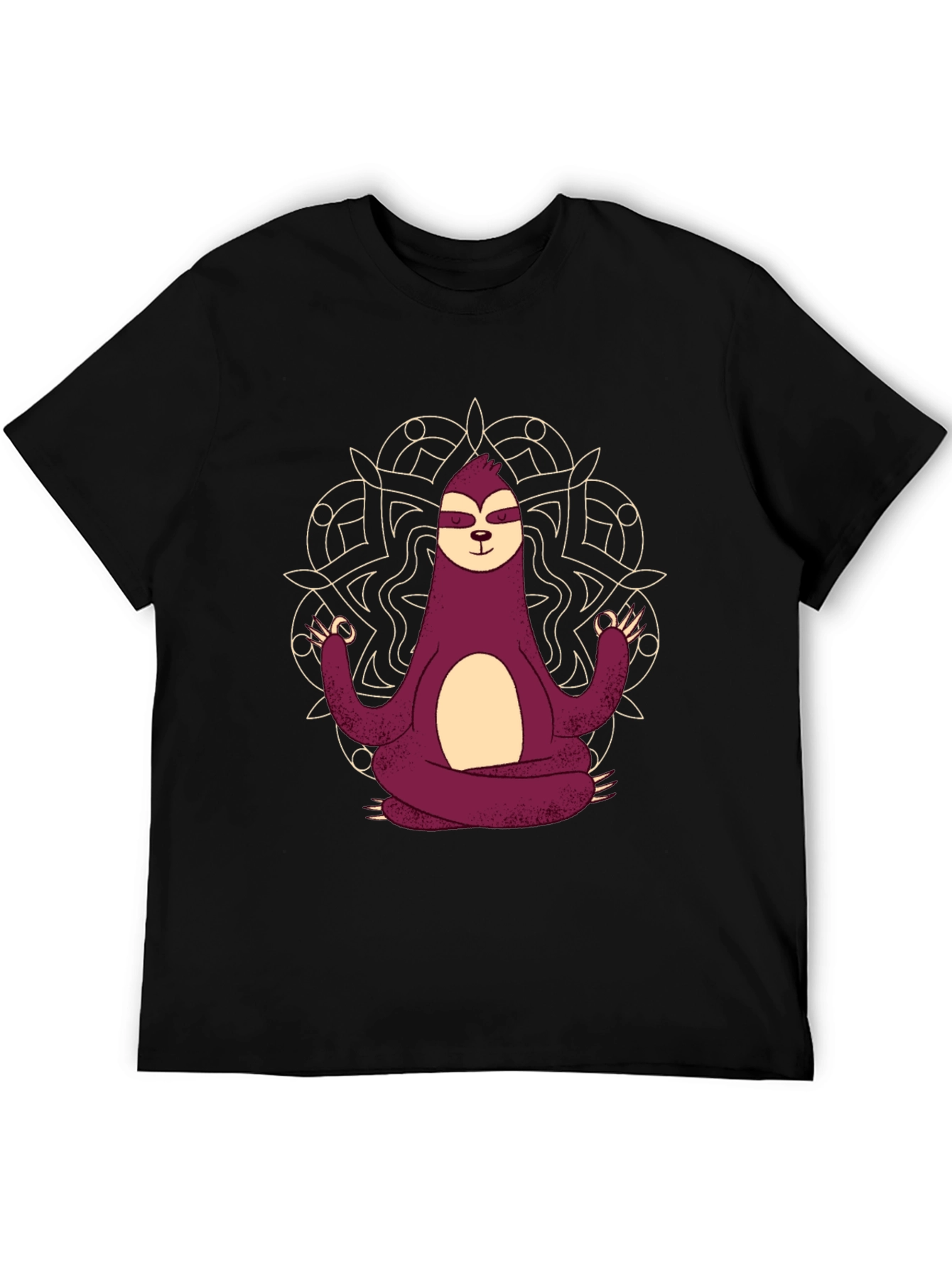 Meditating Sloth Graphic Tee - Relaxed Fit