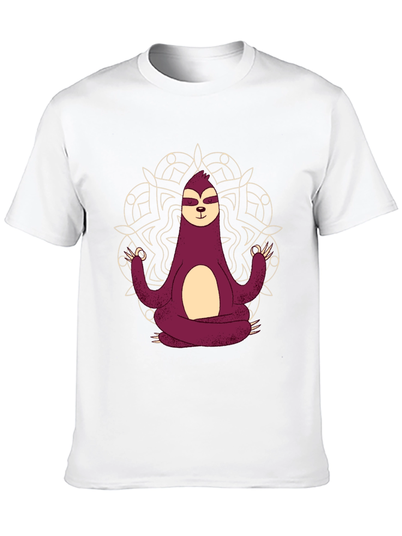 Meditating Sloth Graphic Tee - Relaxed Fit