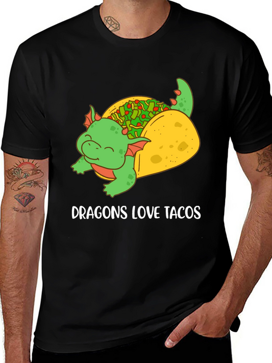 Dragon Loves Tacos Graphic Tee