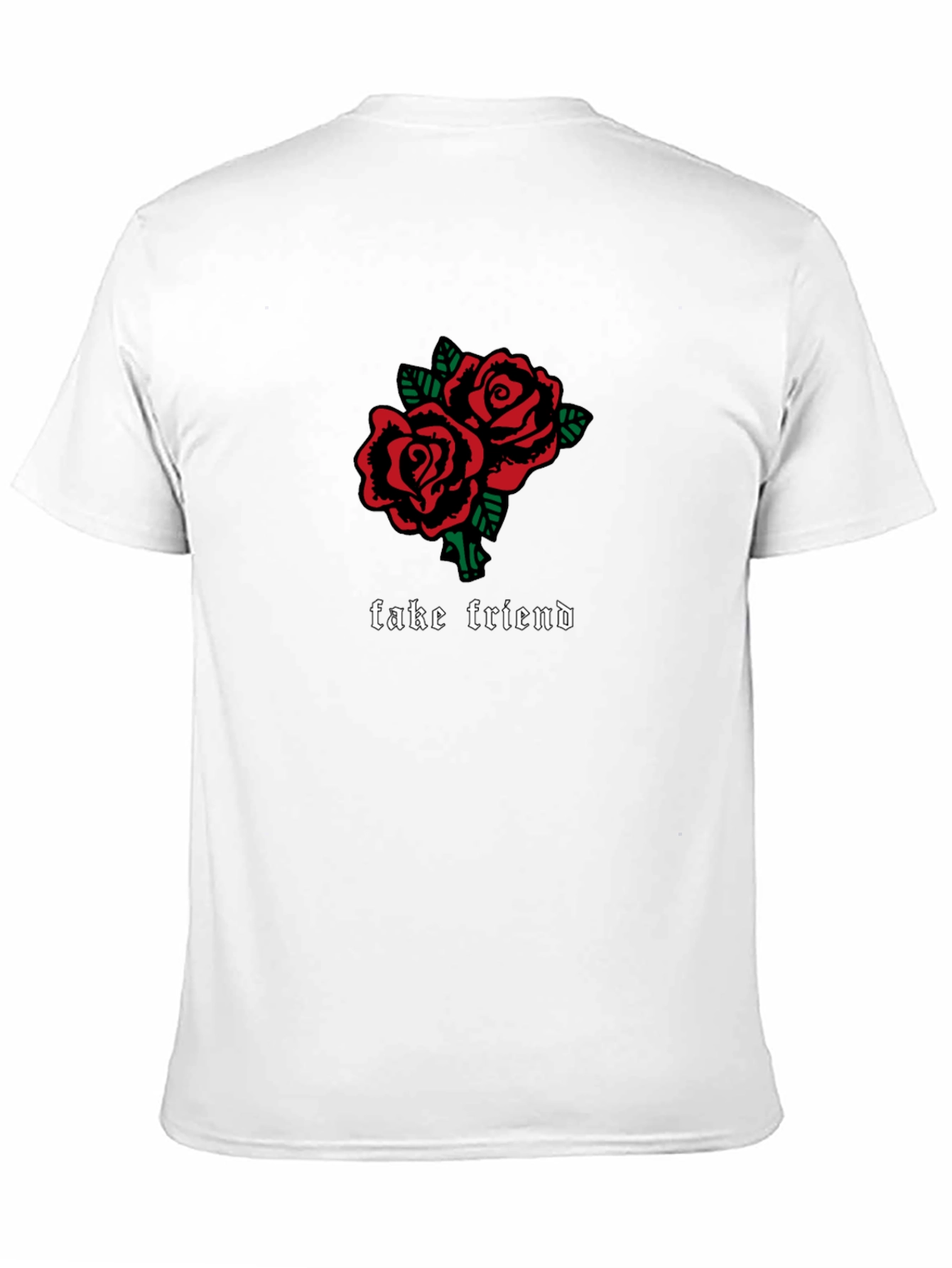 Fake Friend Roses Graphic T-Shirt