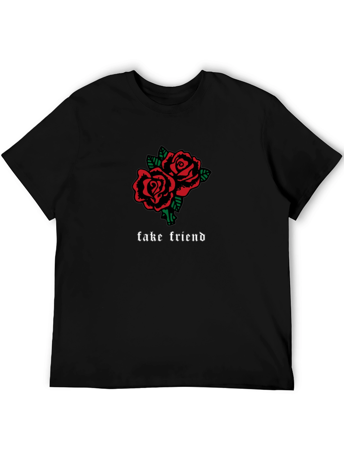 Fake Friend Roses Graphic T-Shirt
