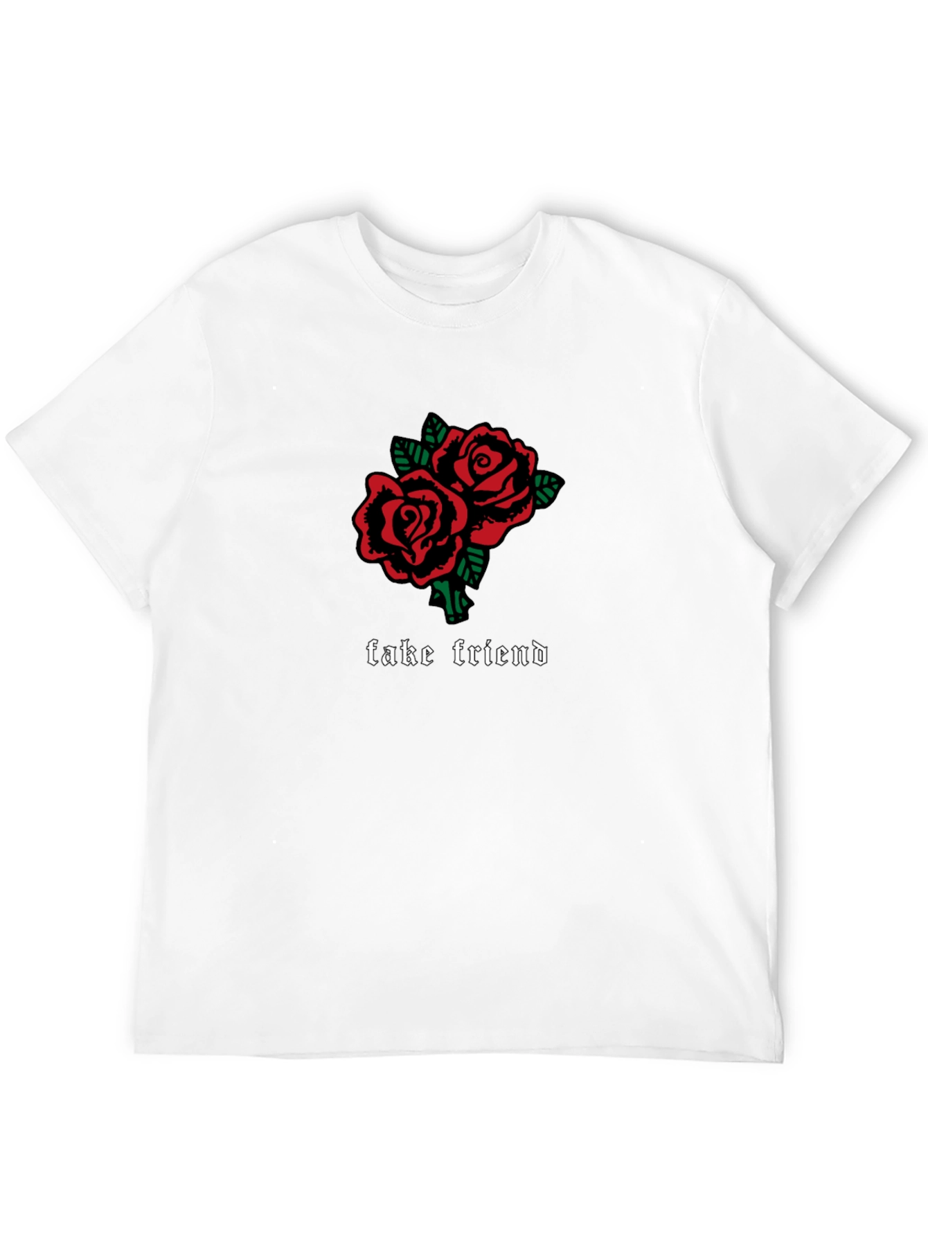 Fake Friend Roses Graphic T-Shirt