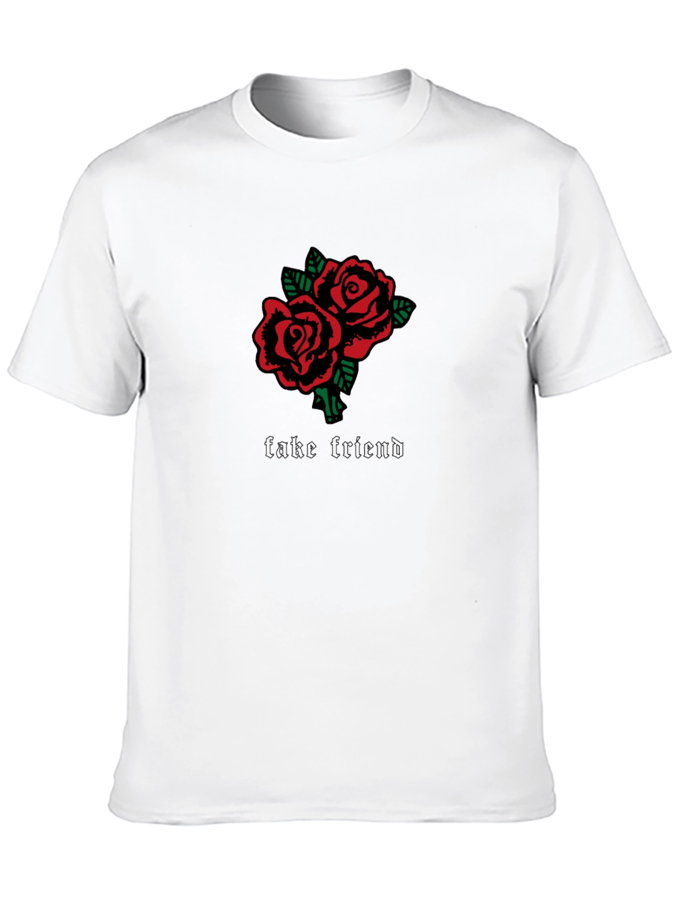 Fake Friend Roses Graphic T-Shirt