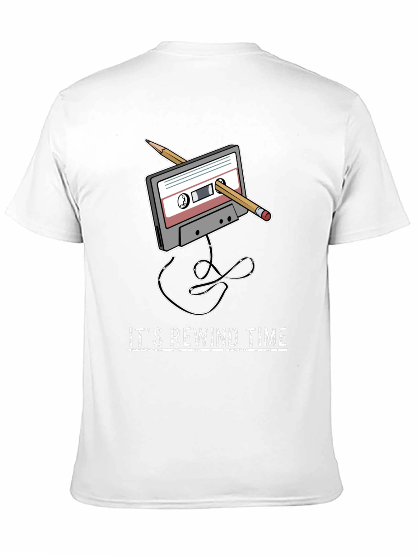Rewind Time Retro Cassette Tape T-Shirt