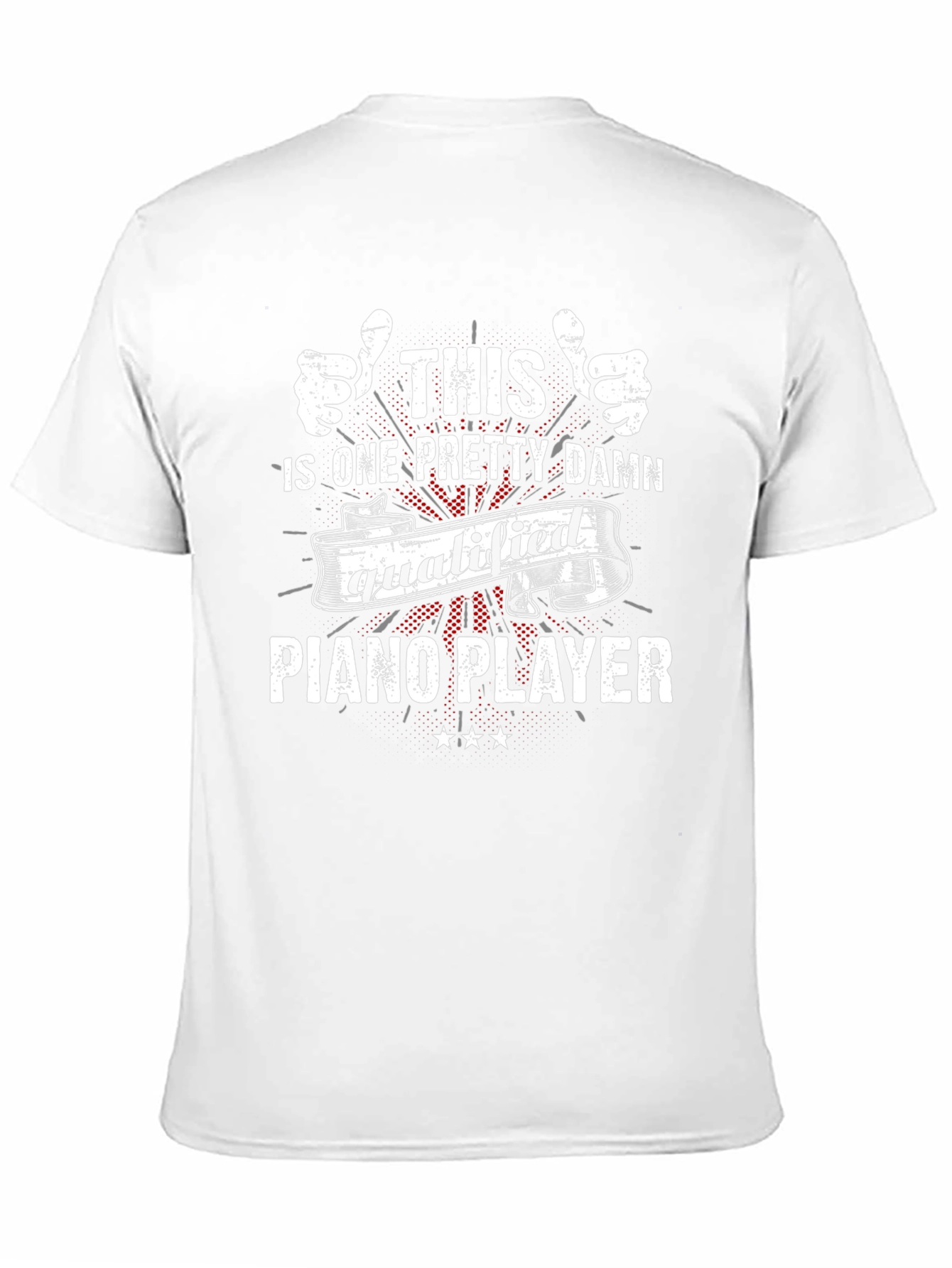 Qualified Piano Player Graphic T-Shirt