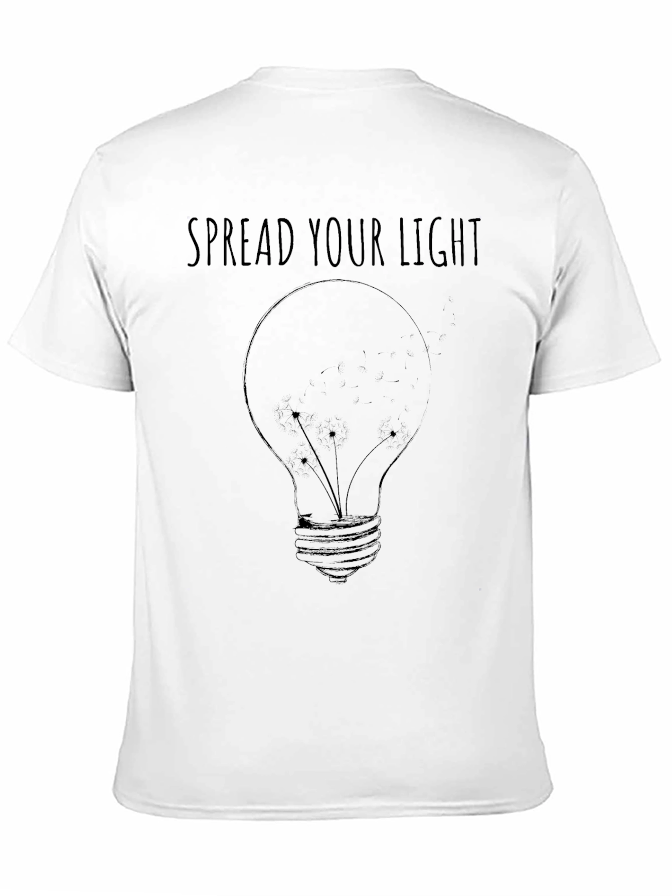Spread Your Light Graphic Print Black T-Shirt