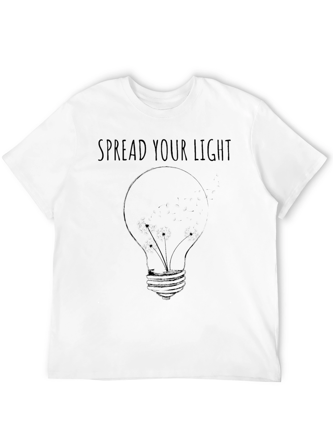Spread Your Light Graphic Print Black T-Shirt