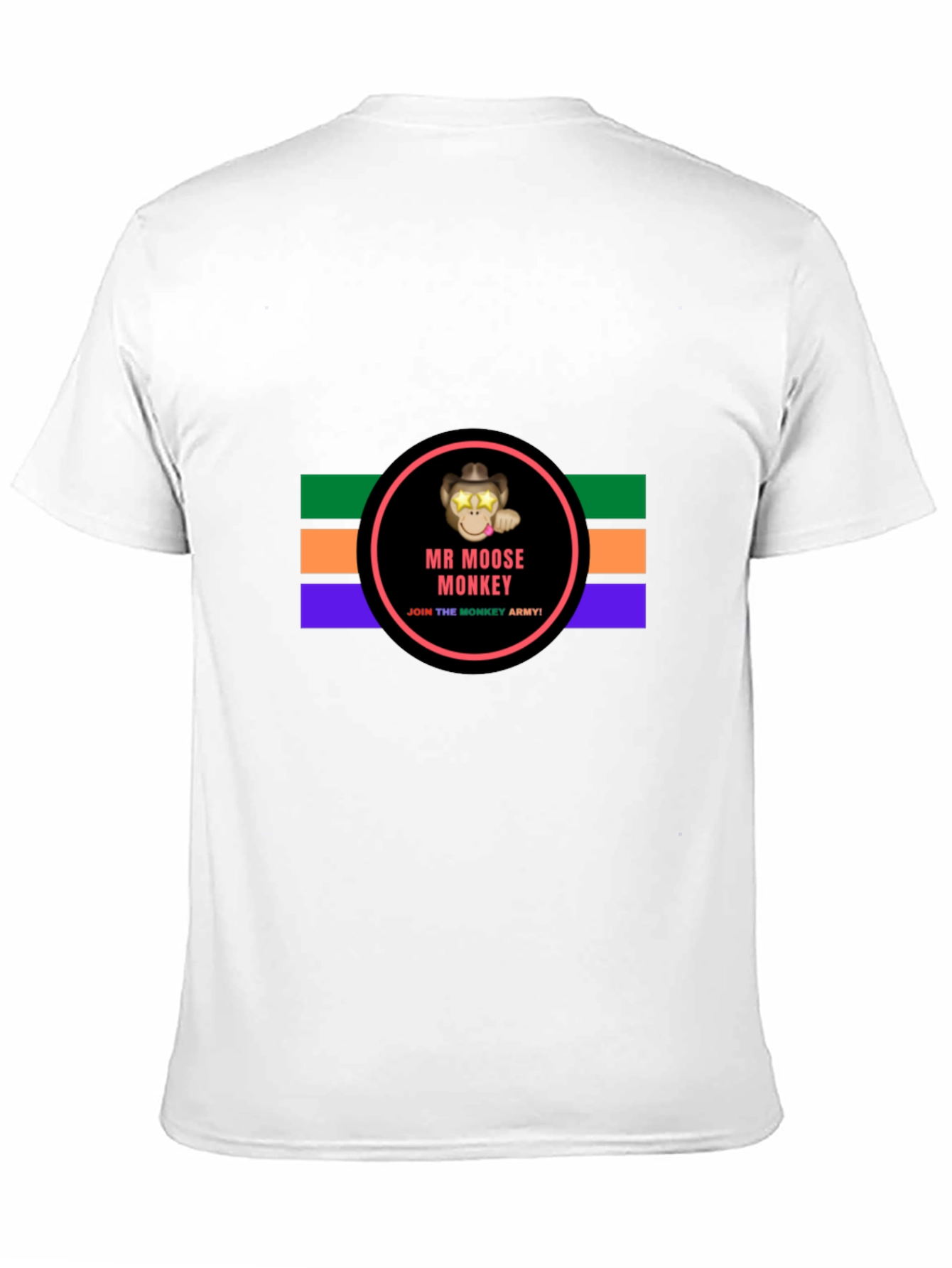 Mr. Moose Monkey Black T-Shirt