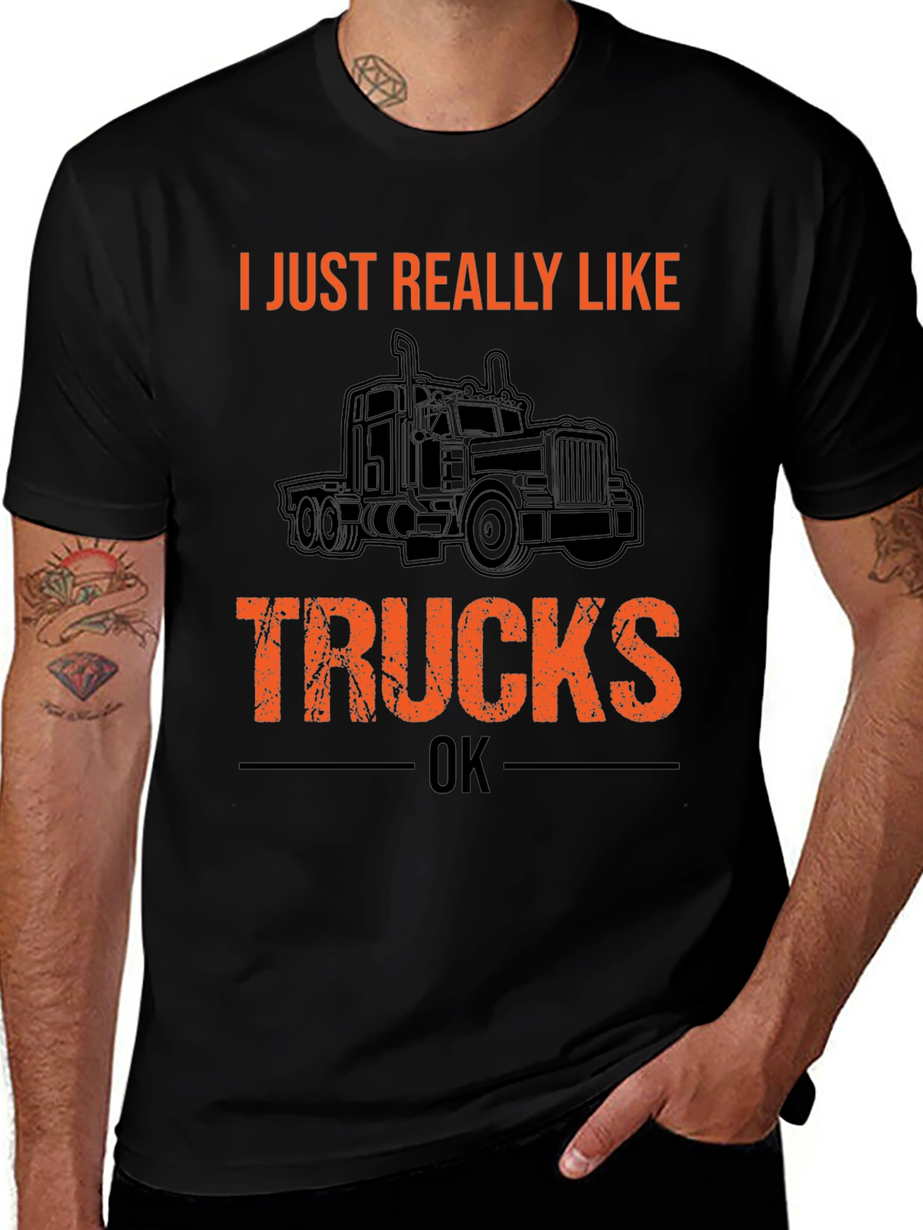 I Just Really Like Trucks Mens T-Shirt