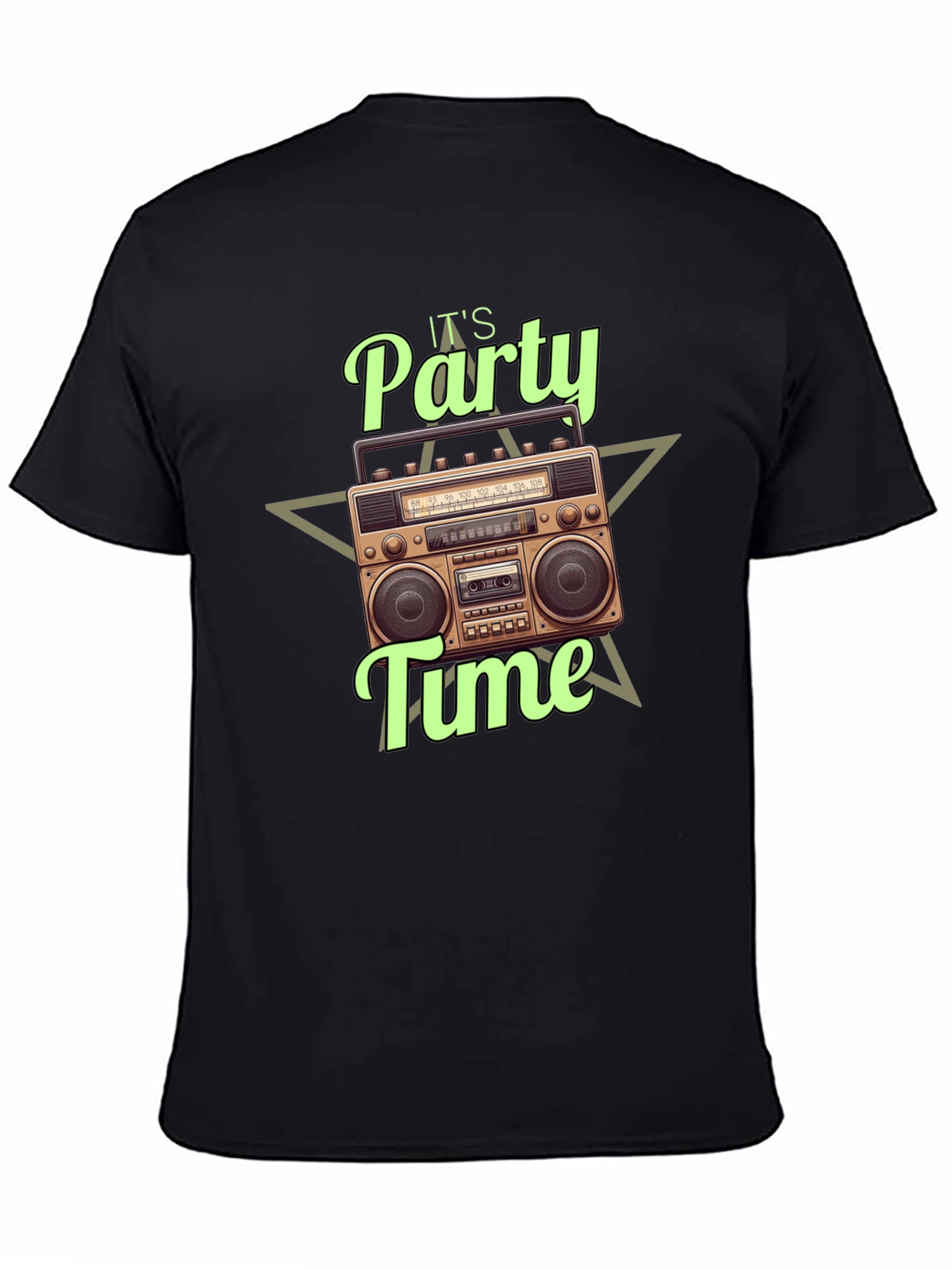 Its Party Time Boombox Graphic T-Shirt
