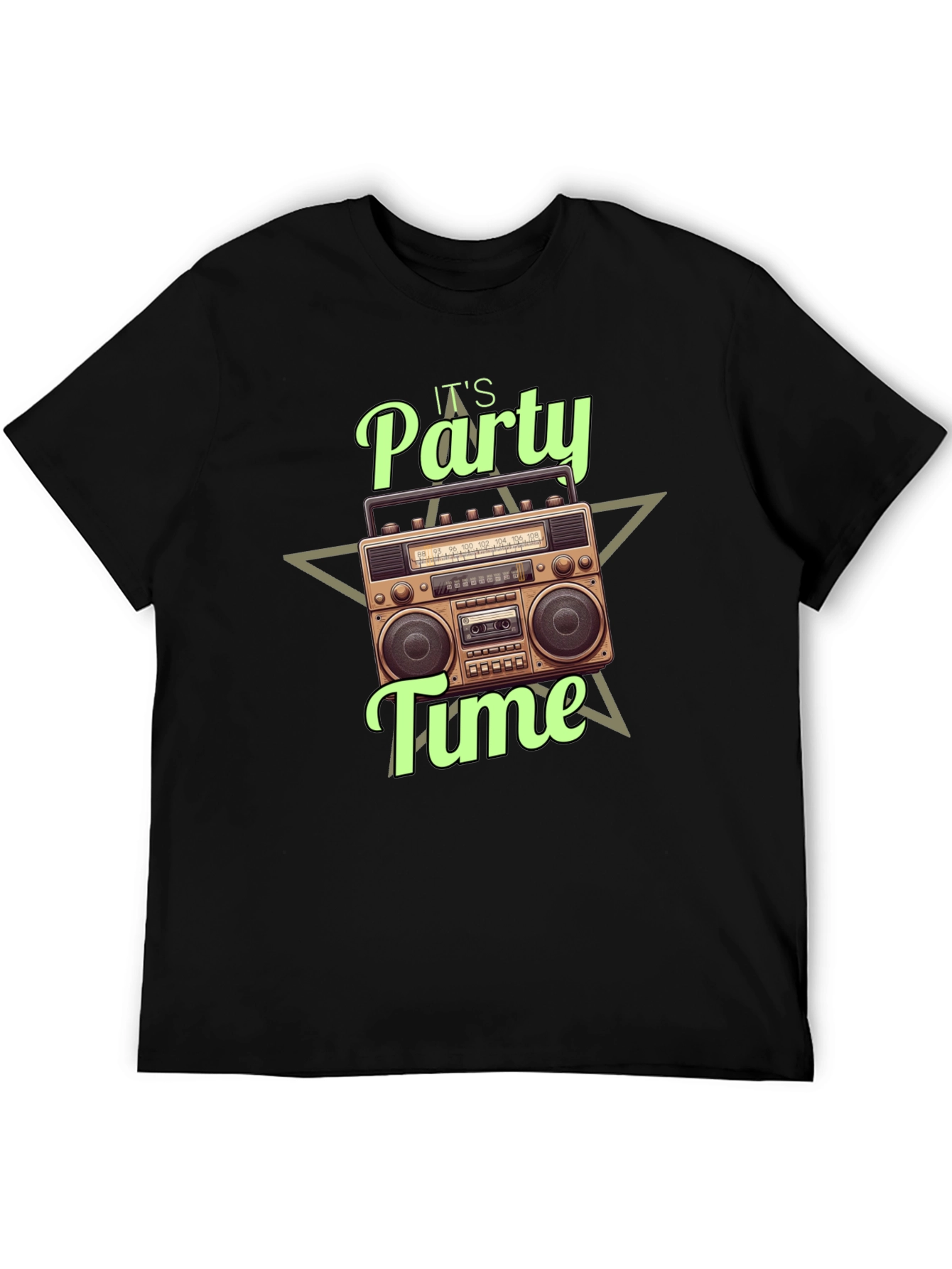 Its Party Time Boombox Graphic T-Shirt