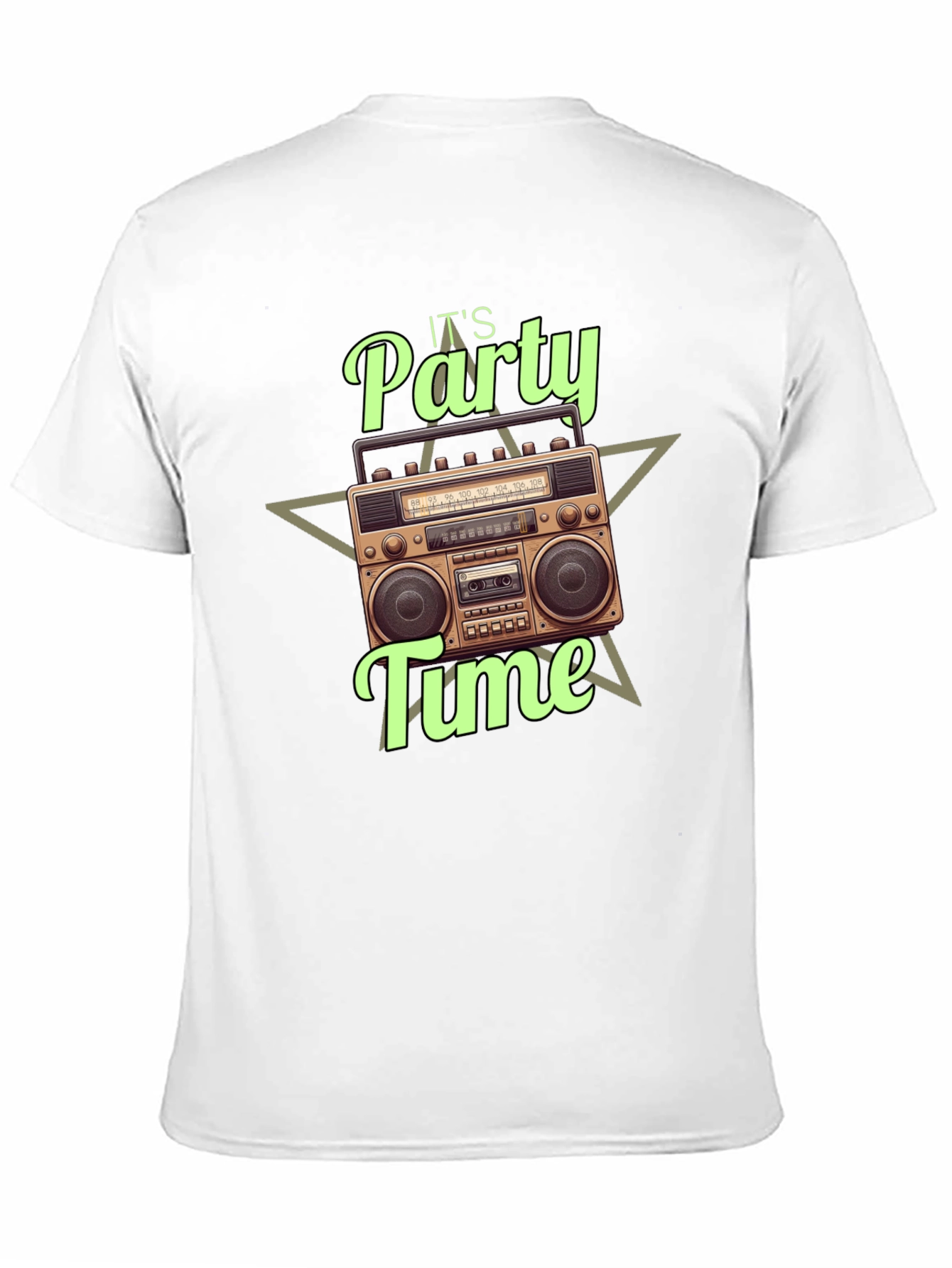 Its Party Time Boombox Graphic T-Shirt