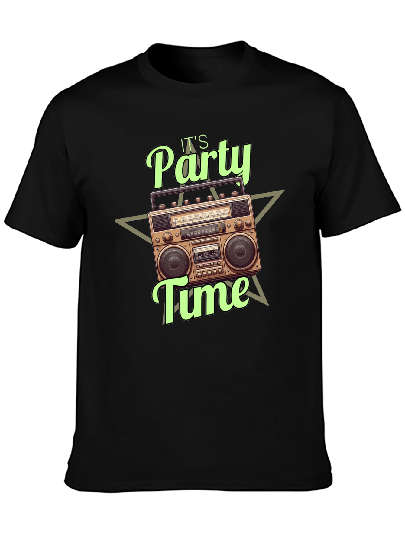 Its Party Time Boombox Graphic T-Shirt