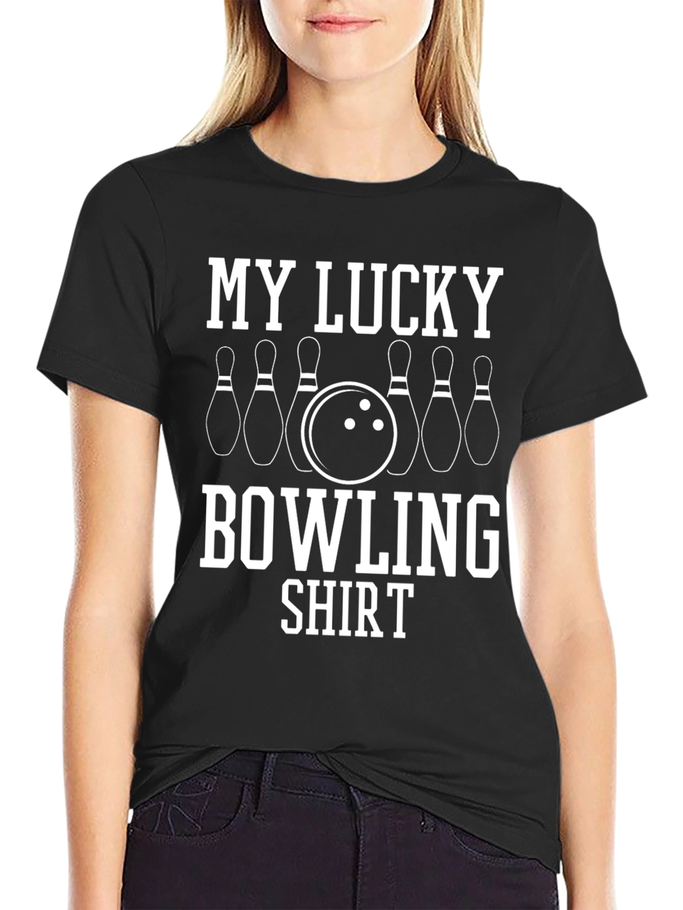 My Lucky Bowling Shirt - Bowling Pins Tee