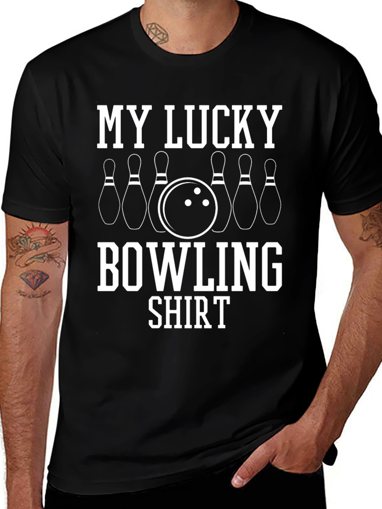 My Lucky Bowling Shirt - Bowling Pins Tee