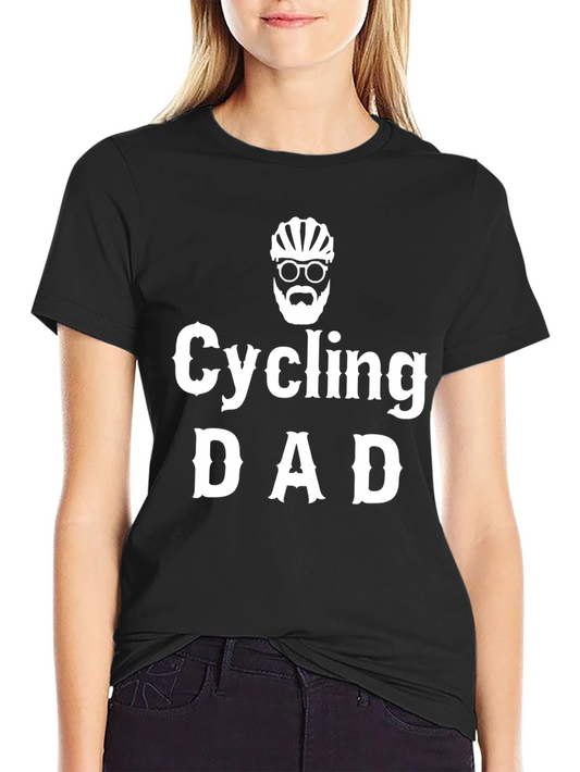 Cycling Dad T-Shirt - Black Cotton Tee