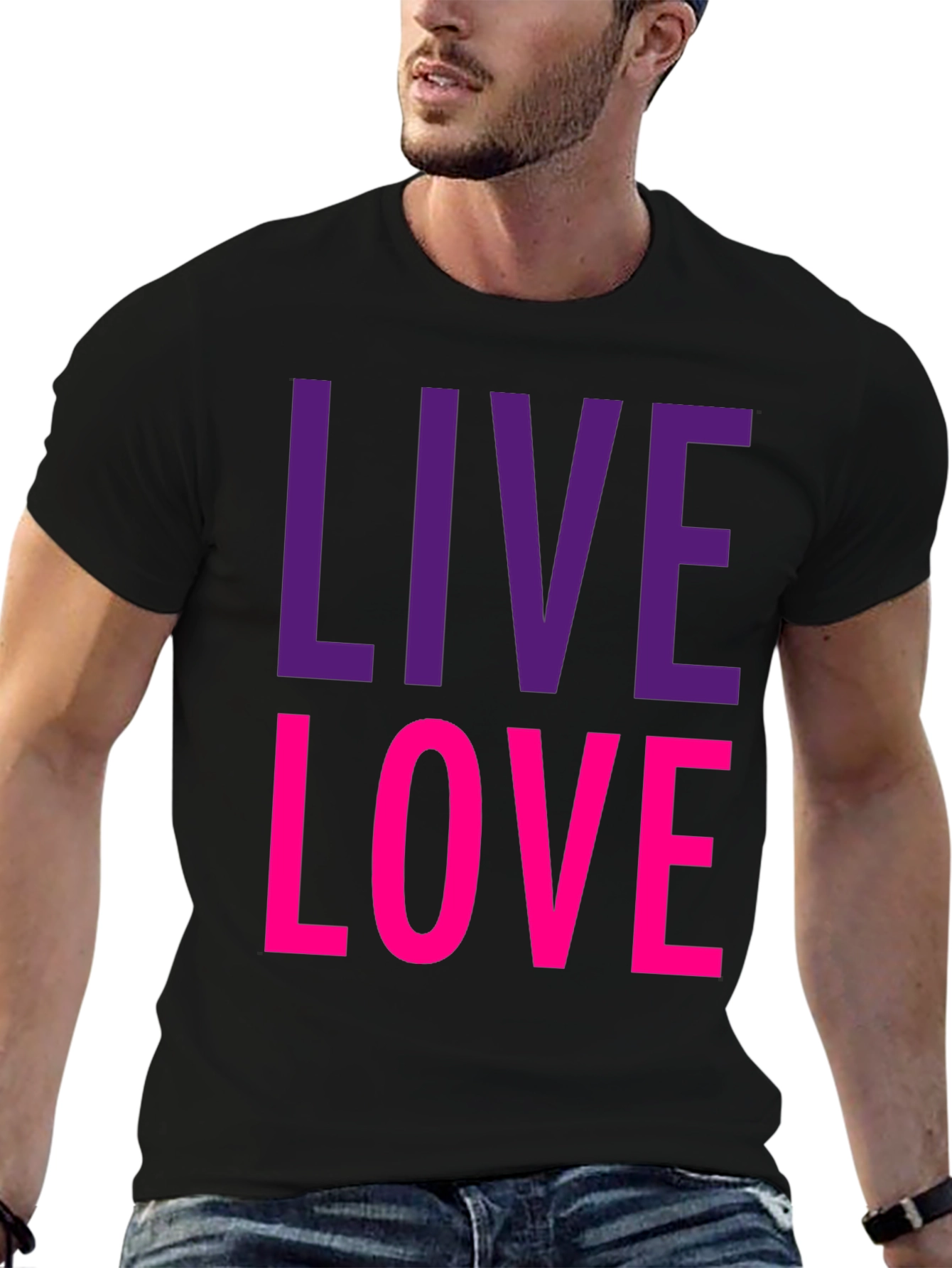 Live Love Graphic Tee - Black T-Shirt