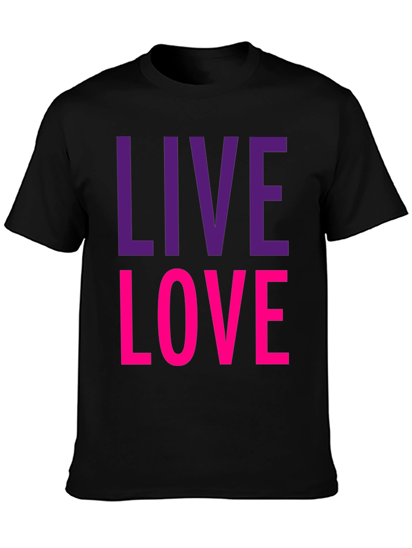 Live Love Graphic Tee - Black T-Shirt