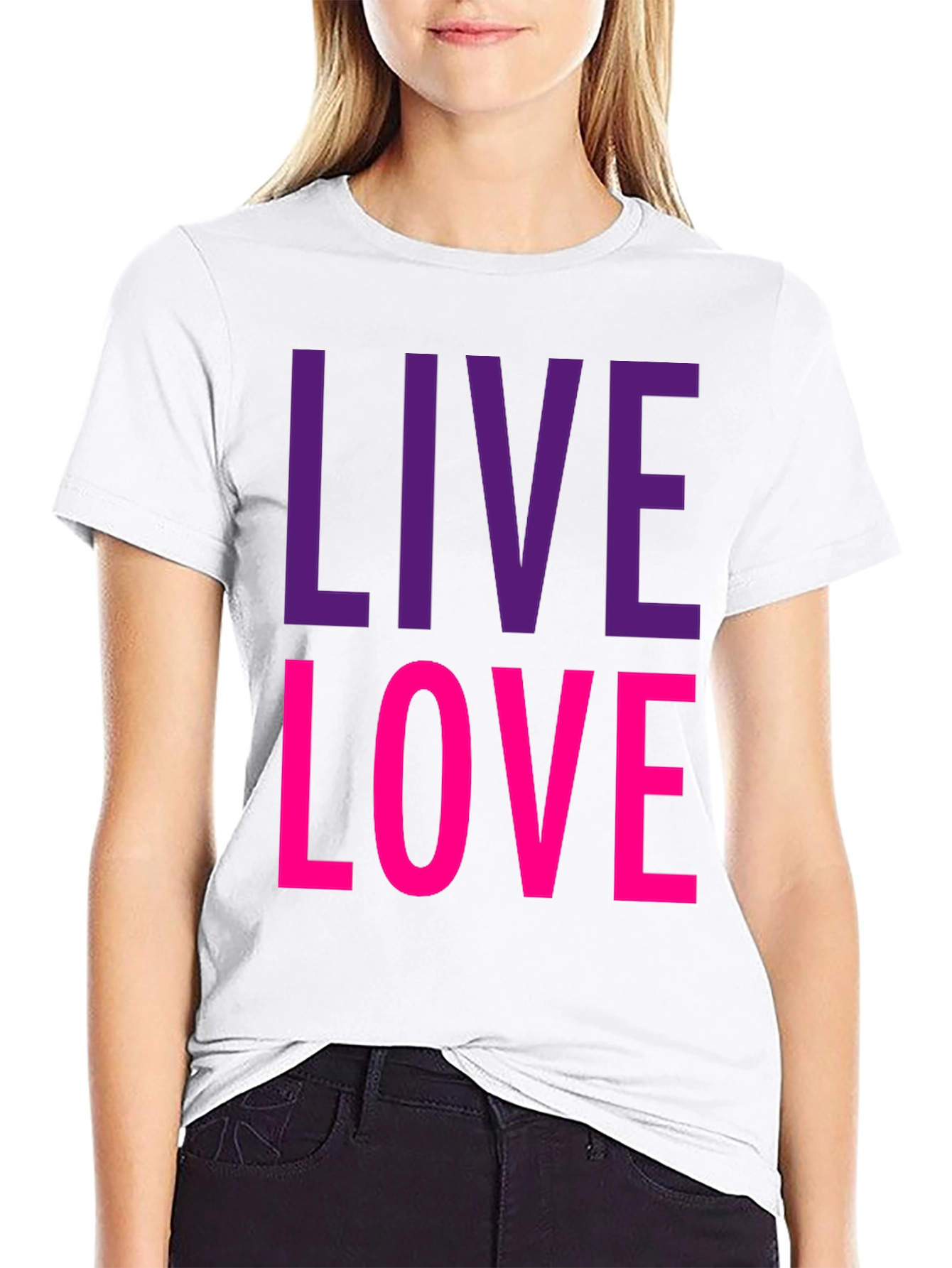Live Love Graphic Tee - Black T-Shirt