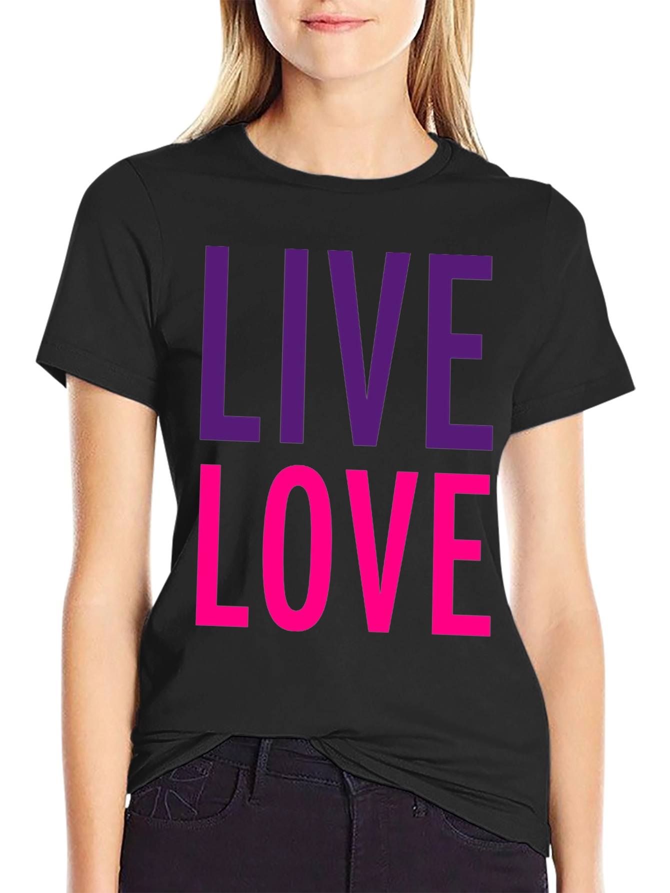 Live Love Graphic Tee - Black T-Shirt